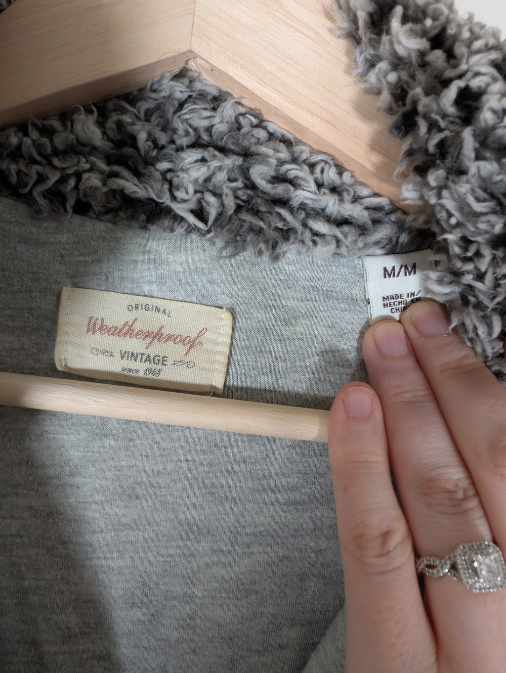 Weatherproof Vintage sherpa pullover- Medium