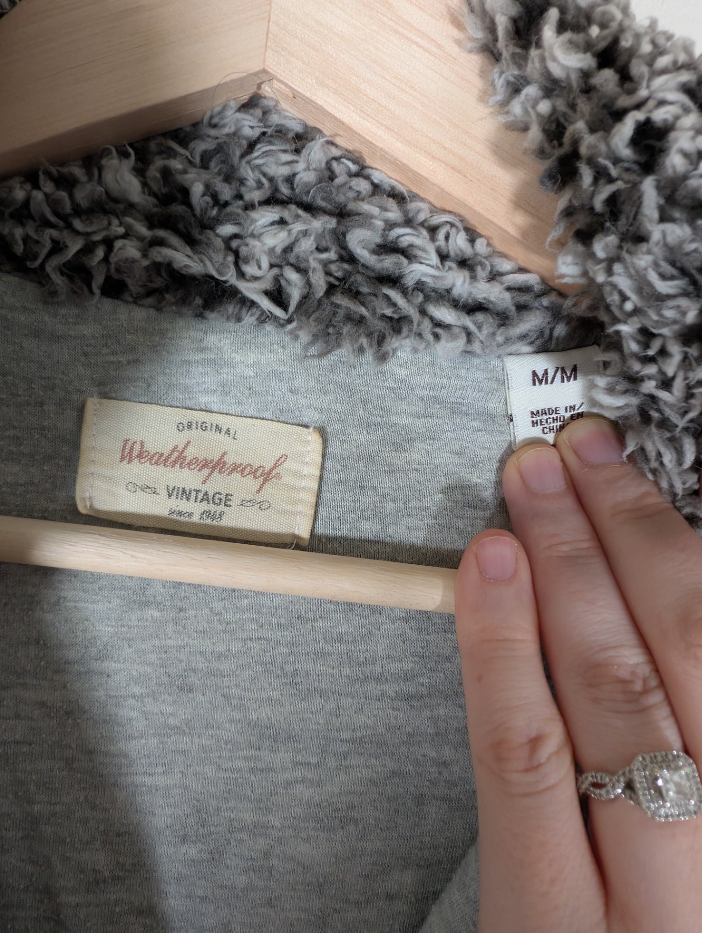 Weatherproof Vintage sherpa pullover- Medium