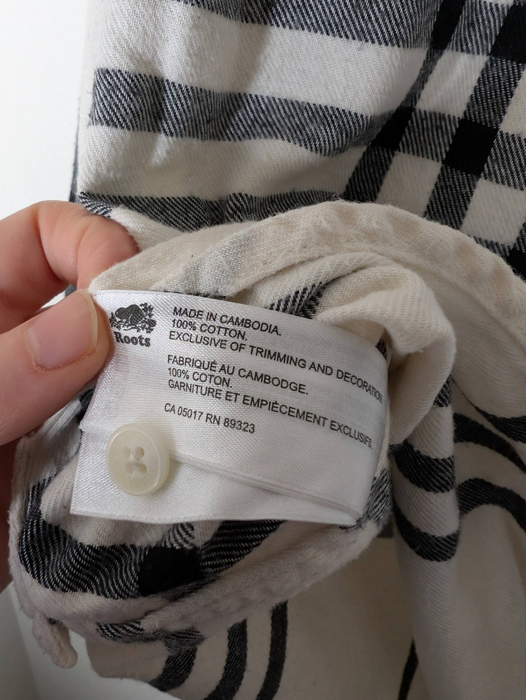 Roots flannel - Medium (Minor Flaw)