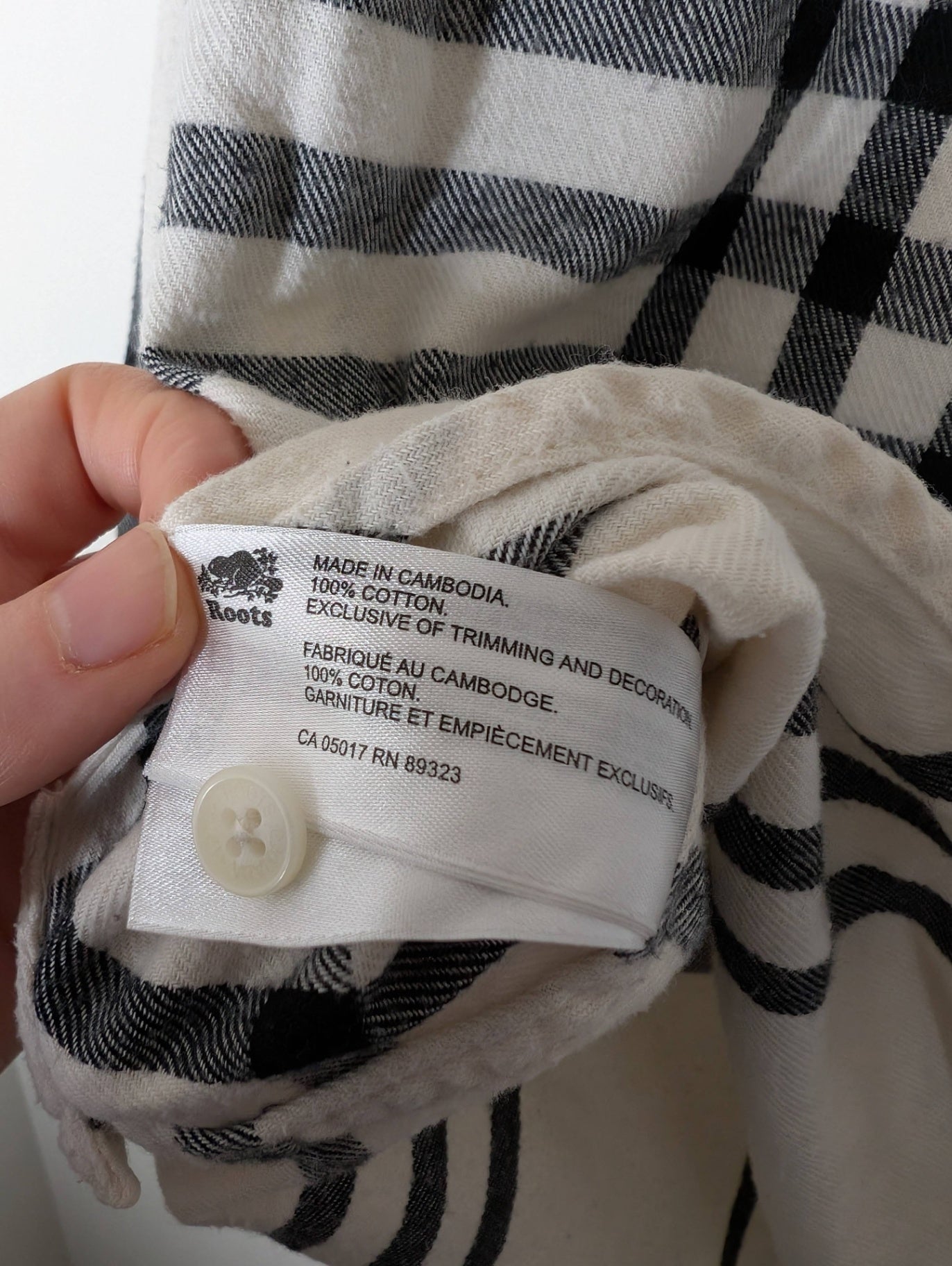 Roots flannel - Medium (Minor Flaw)