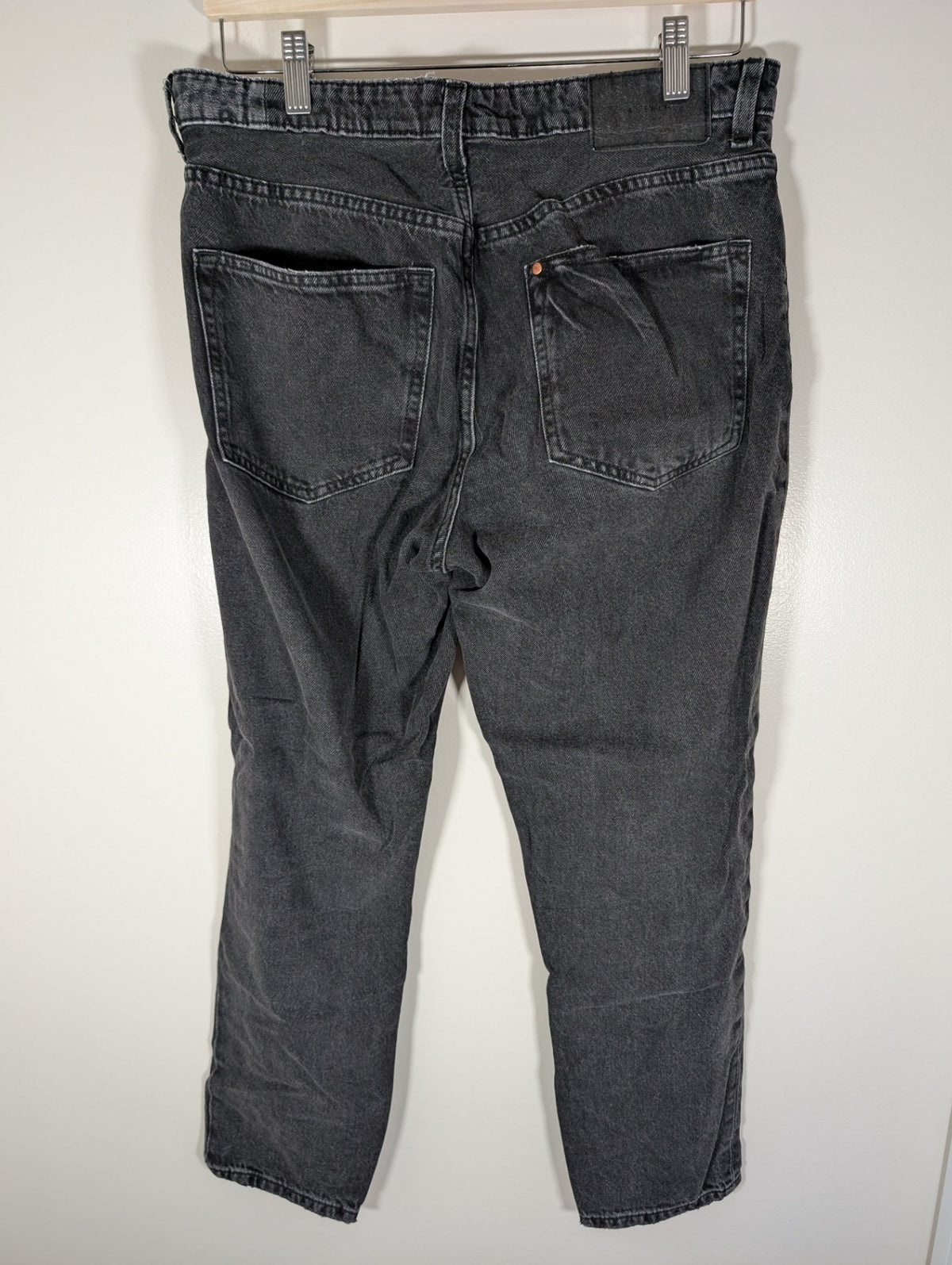 &Denim boyfriend low rise black jeans - SZ 8