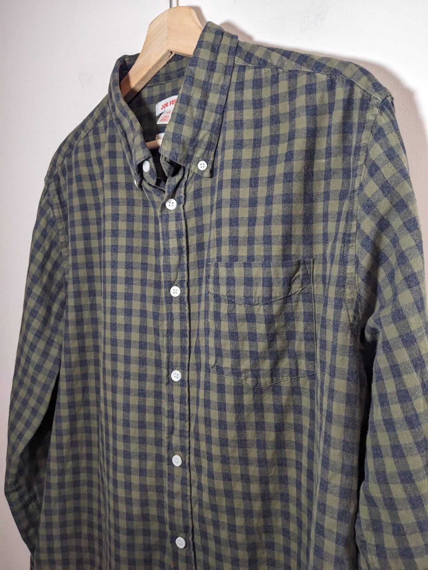 Joe fresh flannel button up shirt- Large