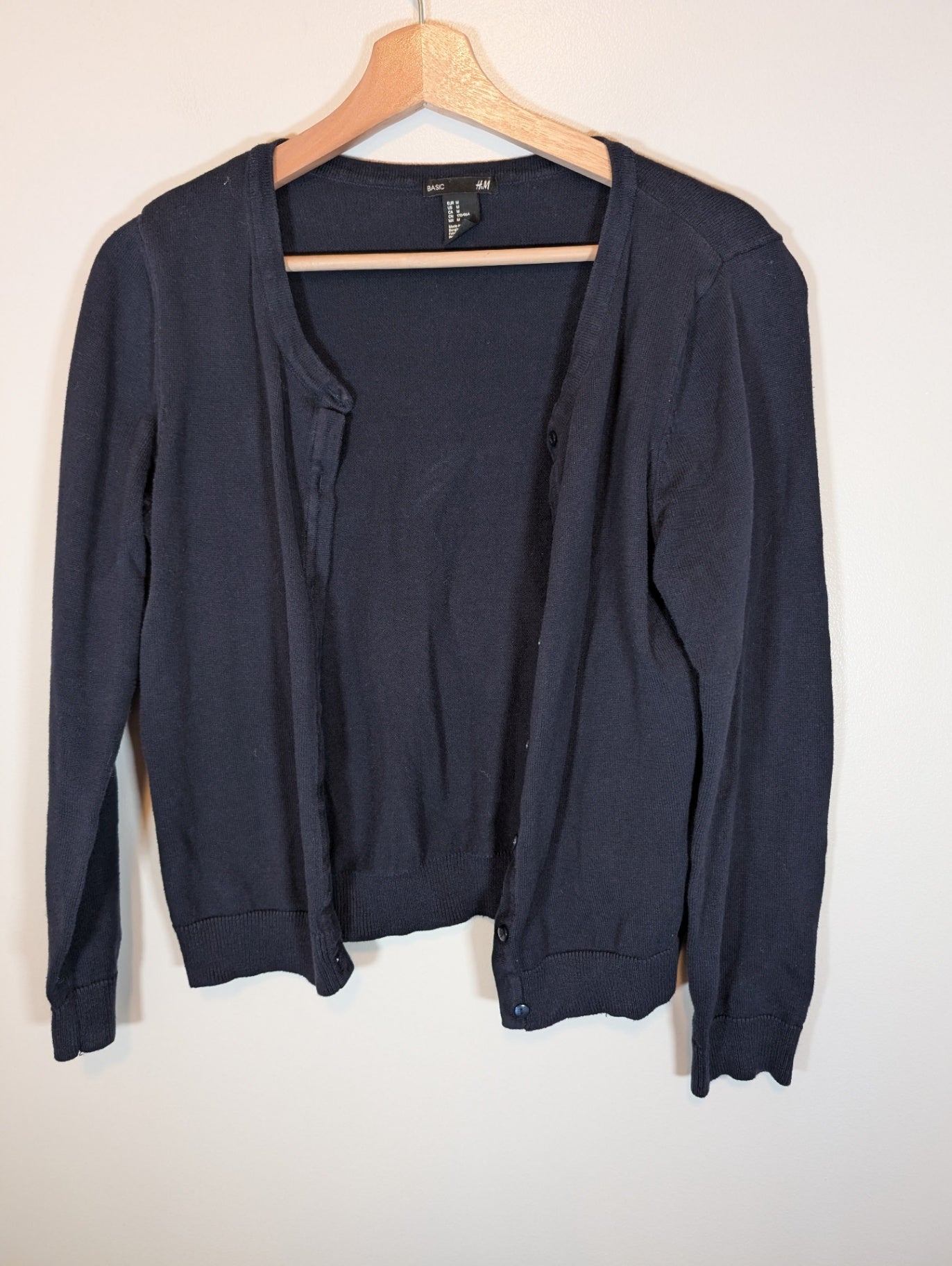H&M basic navy cardigan - Medium