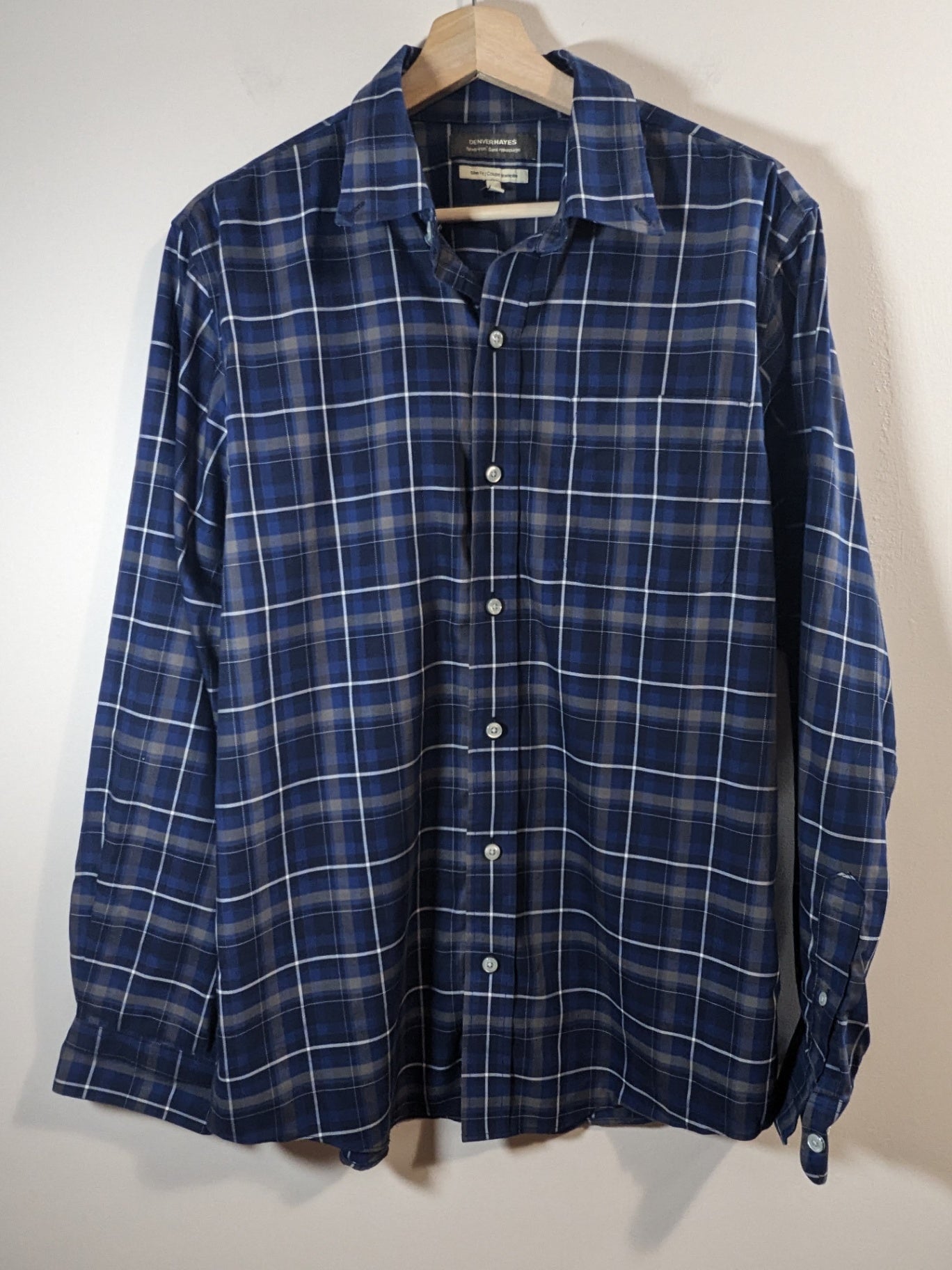 Denver Hayes plaid button down - Medium