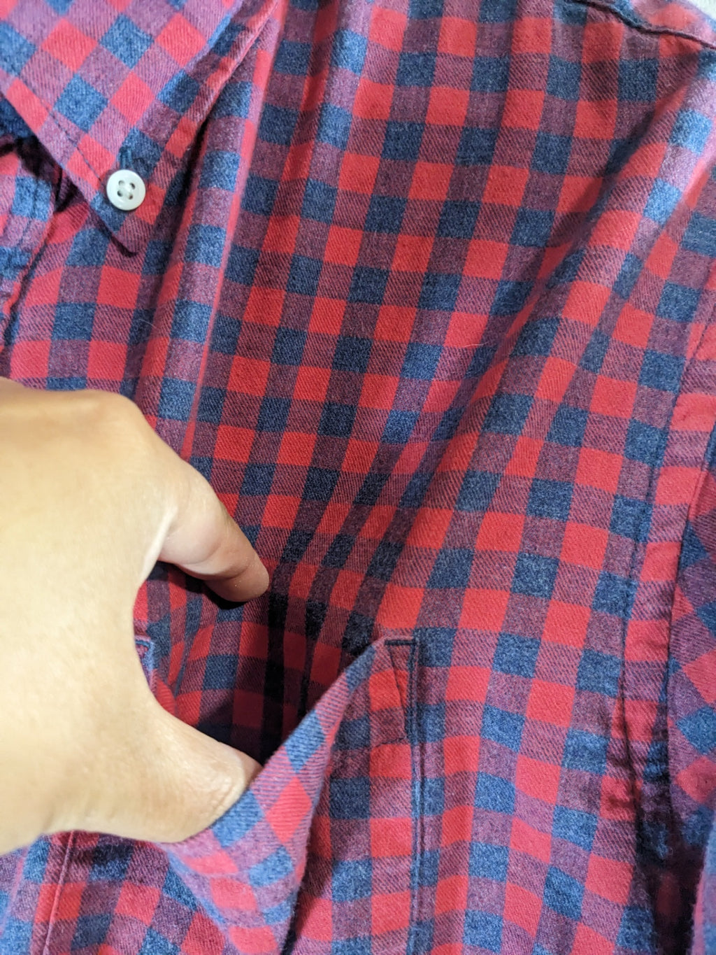 Joe fresh flannel classic fit button down - Large