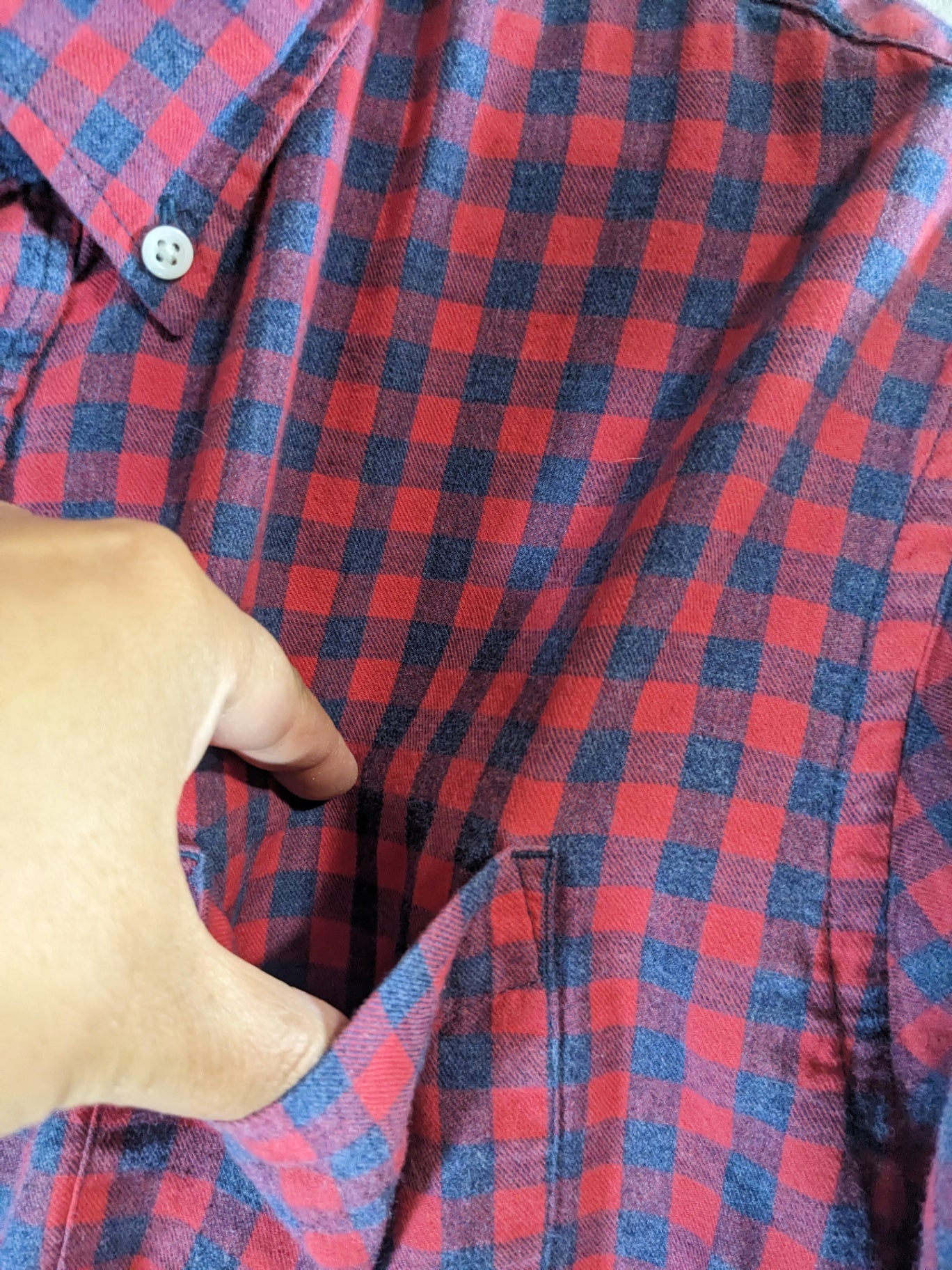 Joe fresh flannel classic fit button down - Large