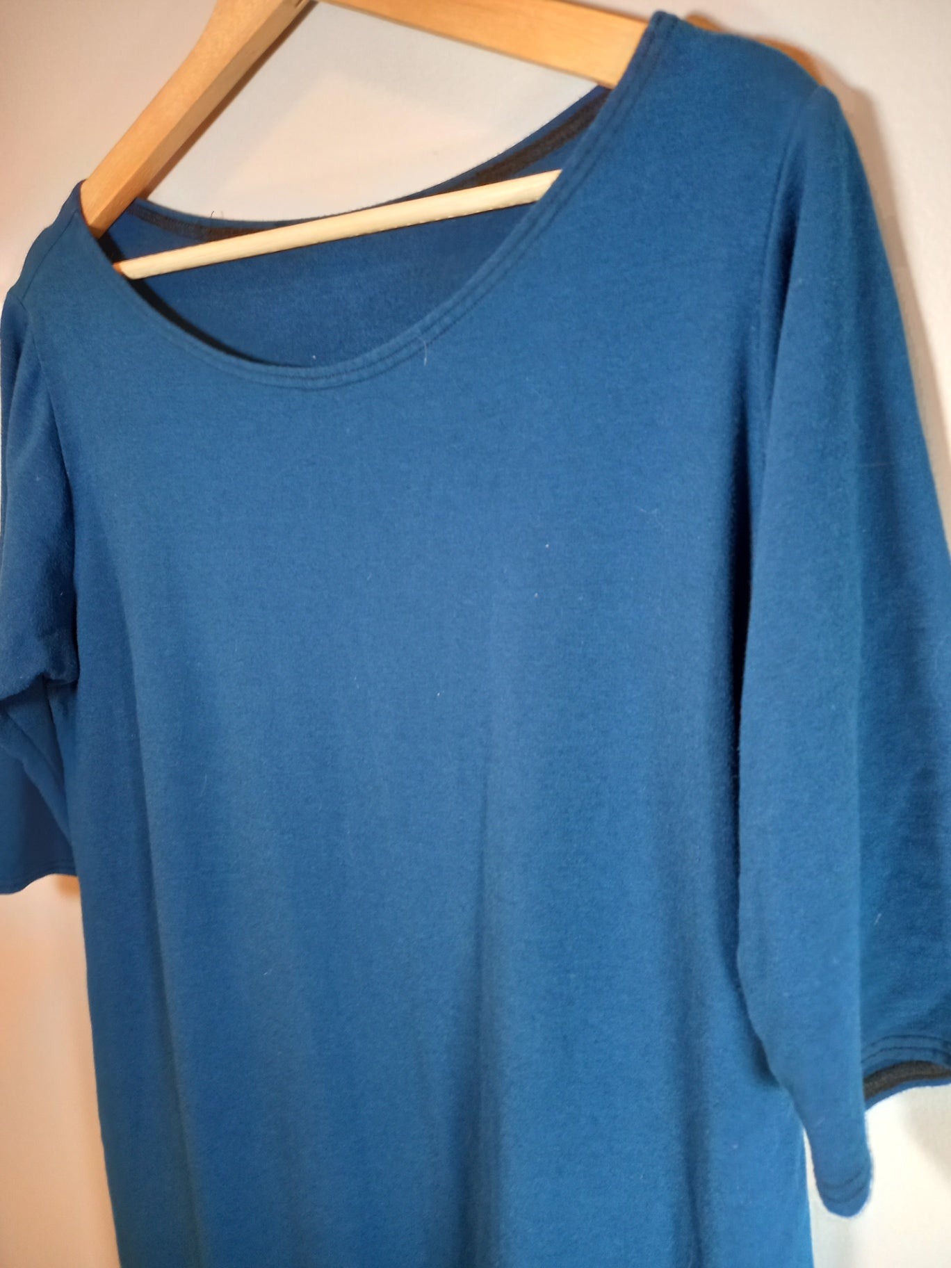 No label bamboo-blend blouse - appears XL