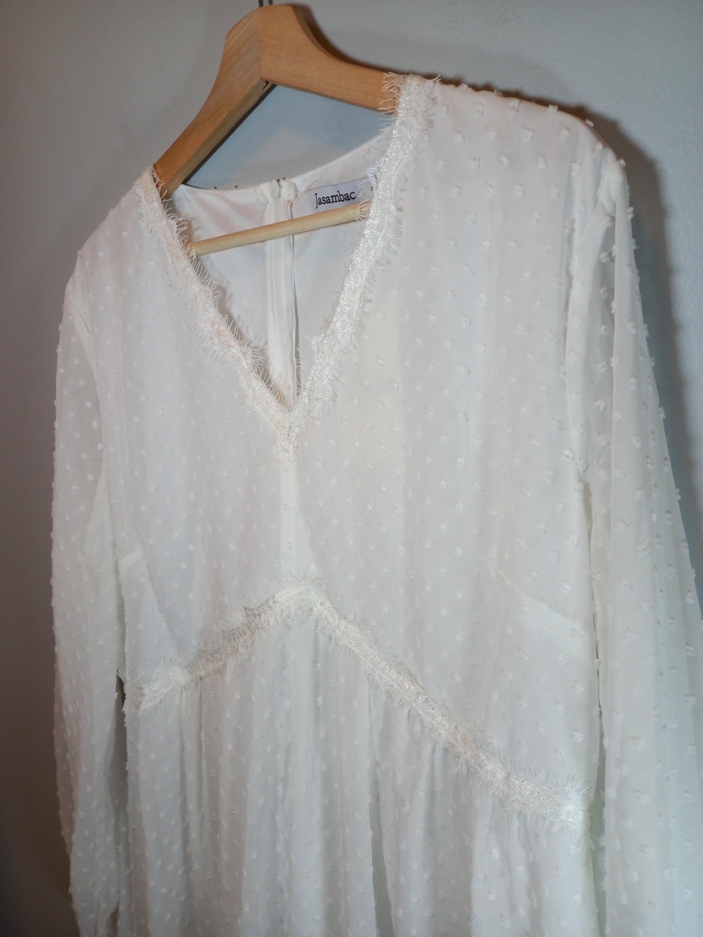 NWT Jasambac white long sleeve dress - XL