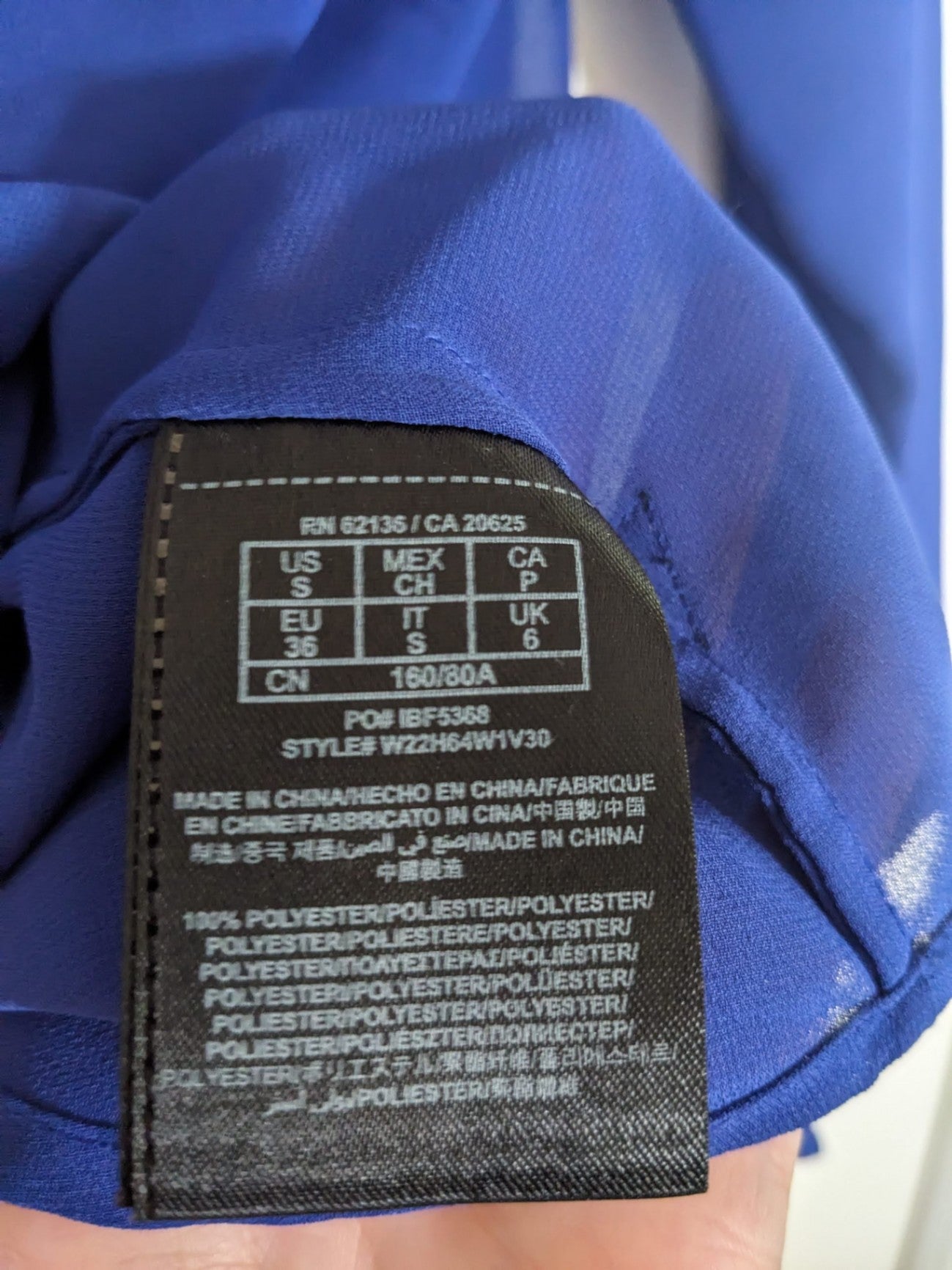 Guess sheer blue blouse - Small