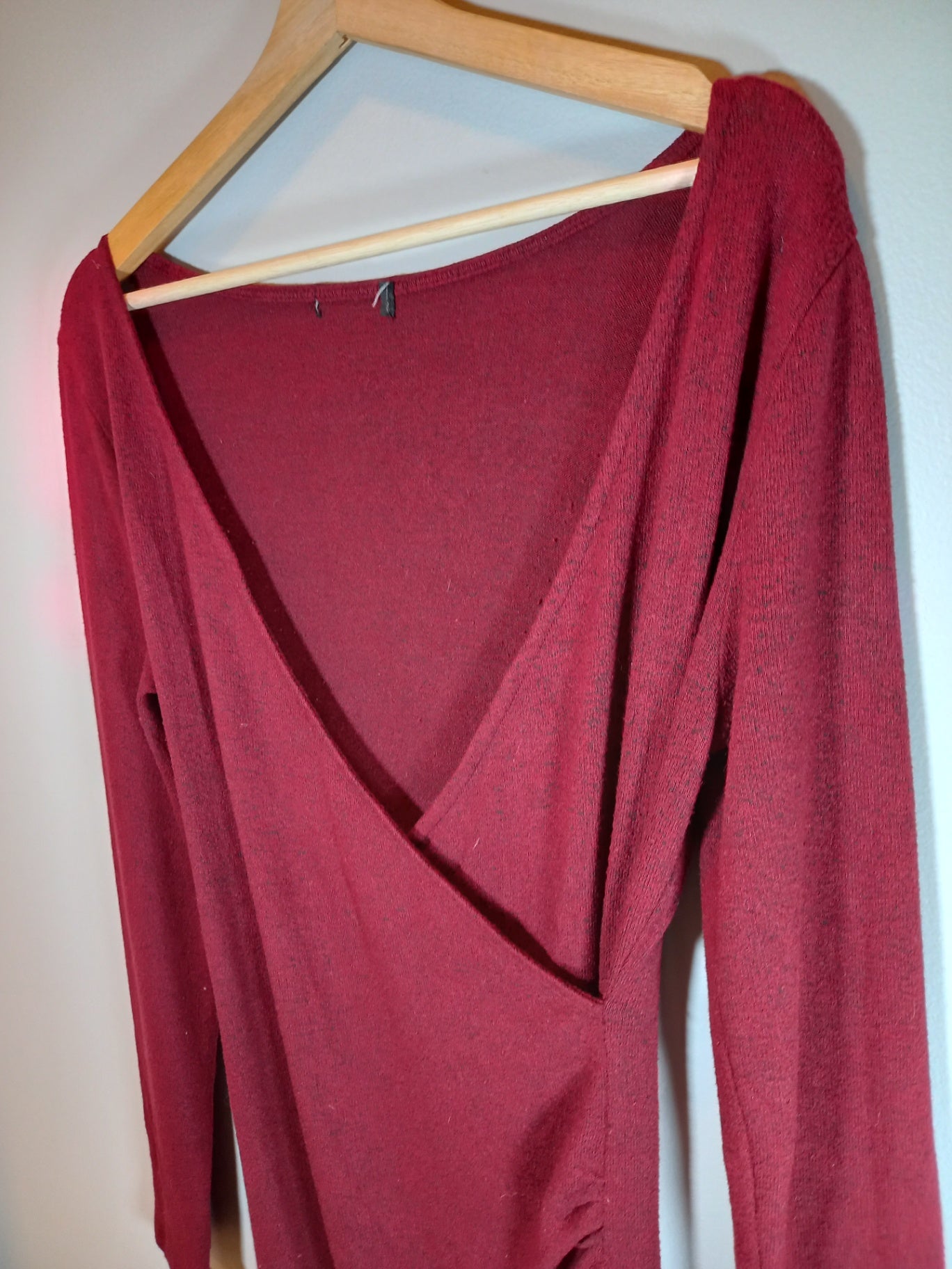 No label maroon dress - Medium