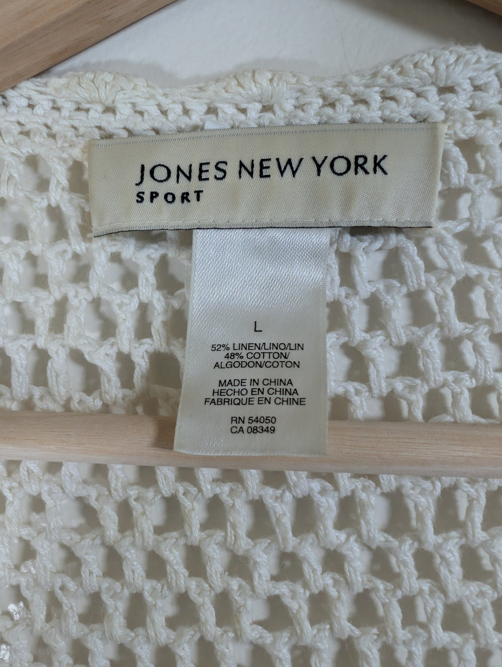 Jones New York crochet cardigan - Large