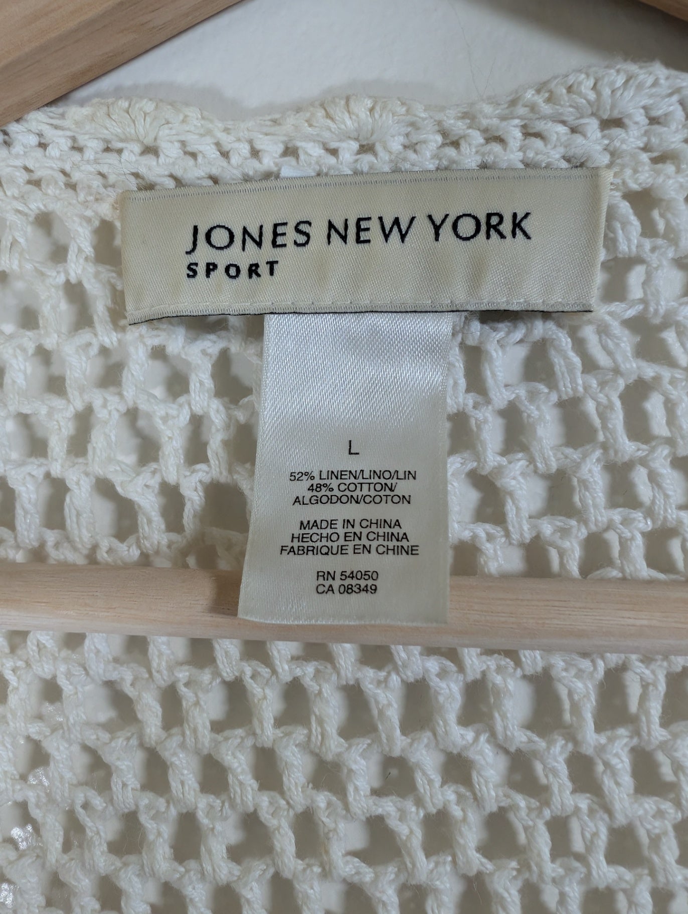 Jones New York crochet cardigan - Large