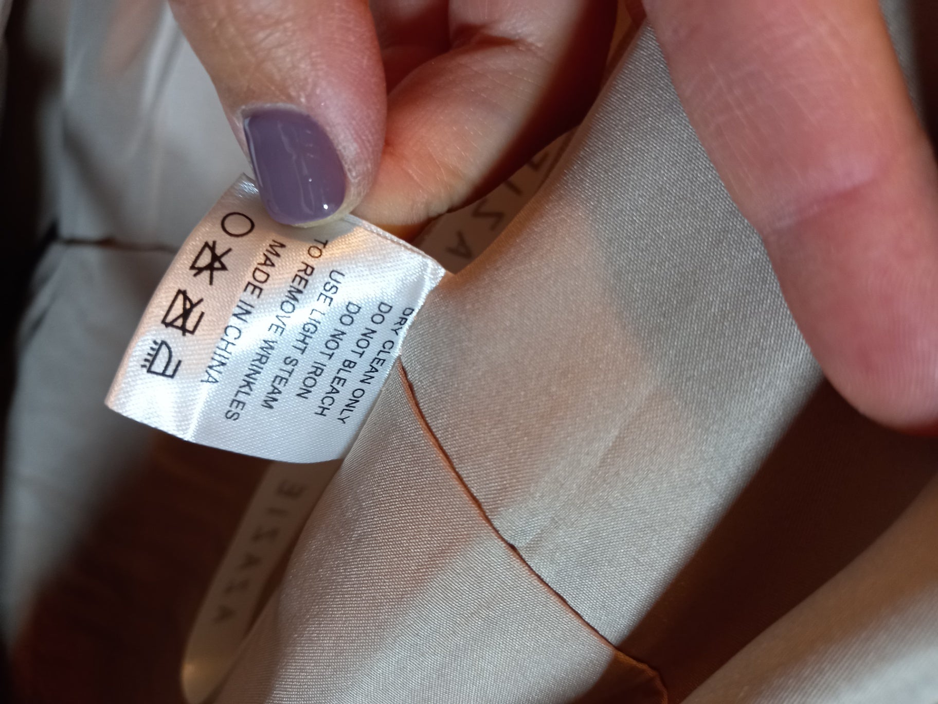 NWT Azazie a-line taupe chiffon formal dress- SZ 6