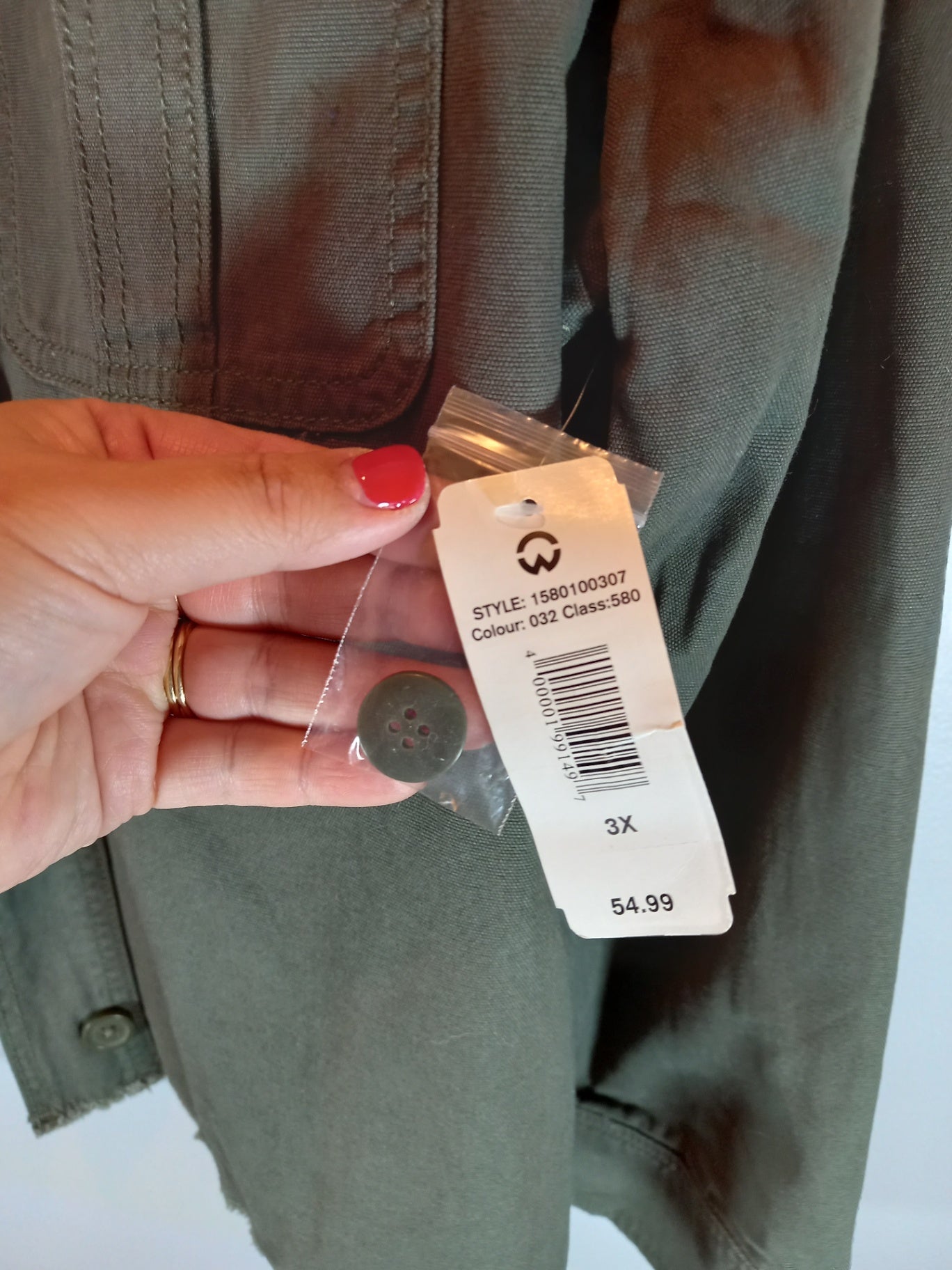 NWT Warehouse One green jacket - 3XL