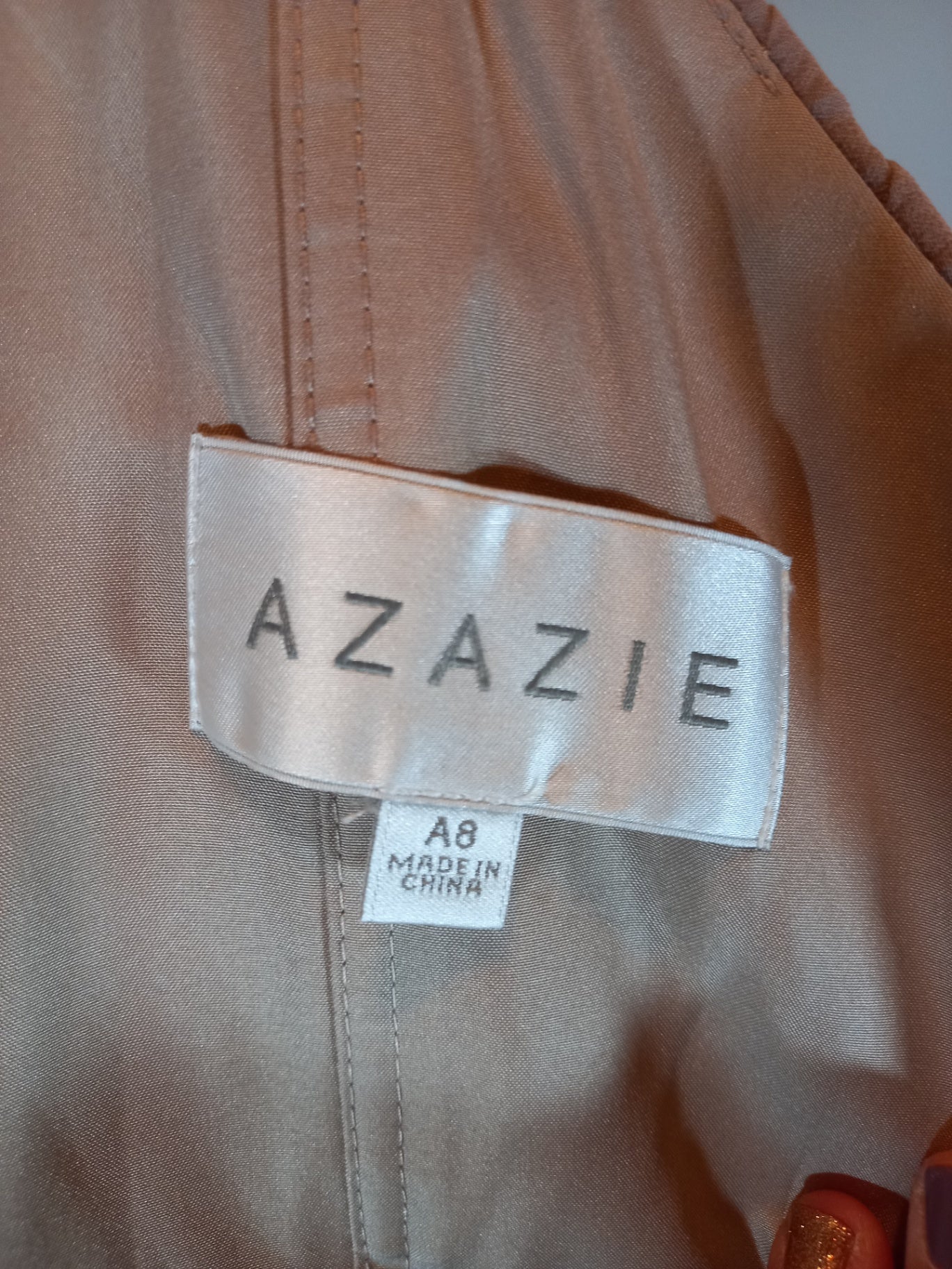 NWT Azazie a-line chiffon formal dress - SZ 8