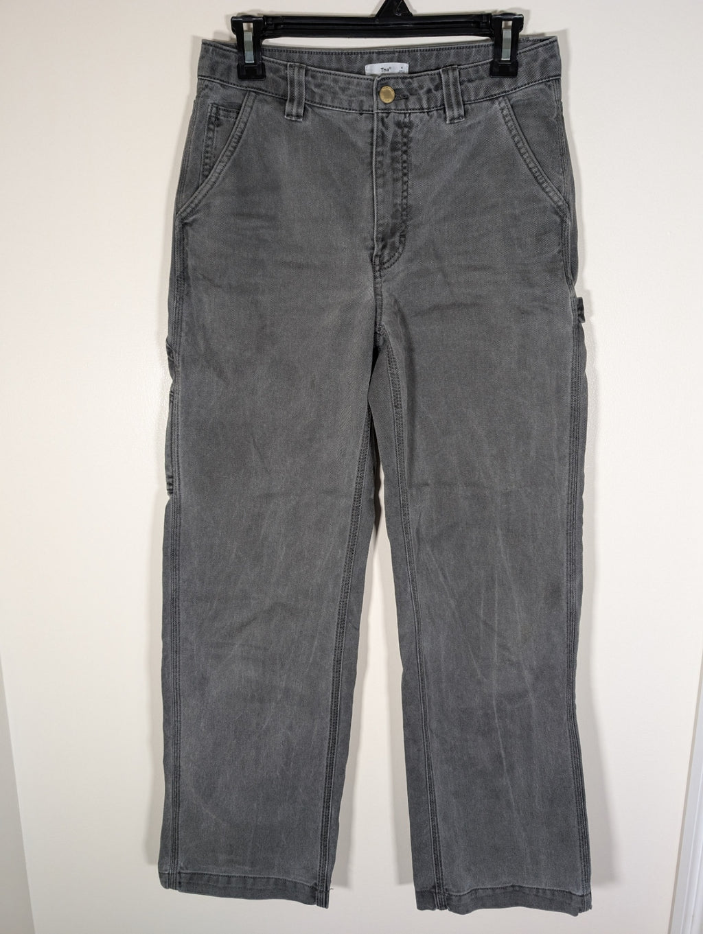 TNA grey greenwich carpenter pants - SZ 4 (Minor Flaw)