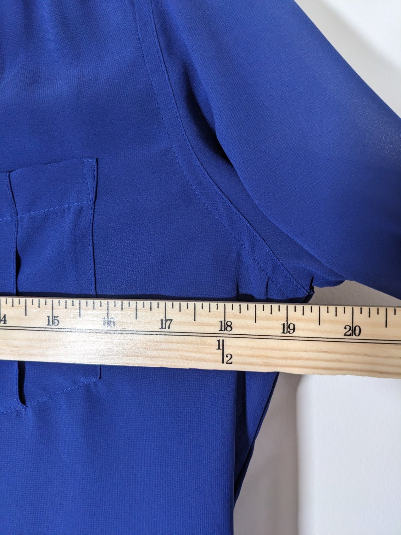 Guess sheer blue blouse - Small