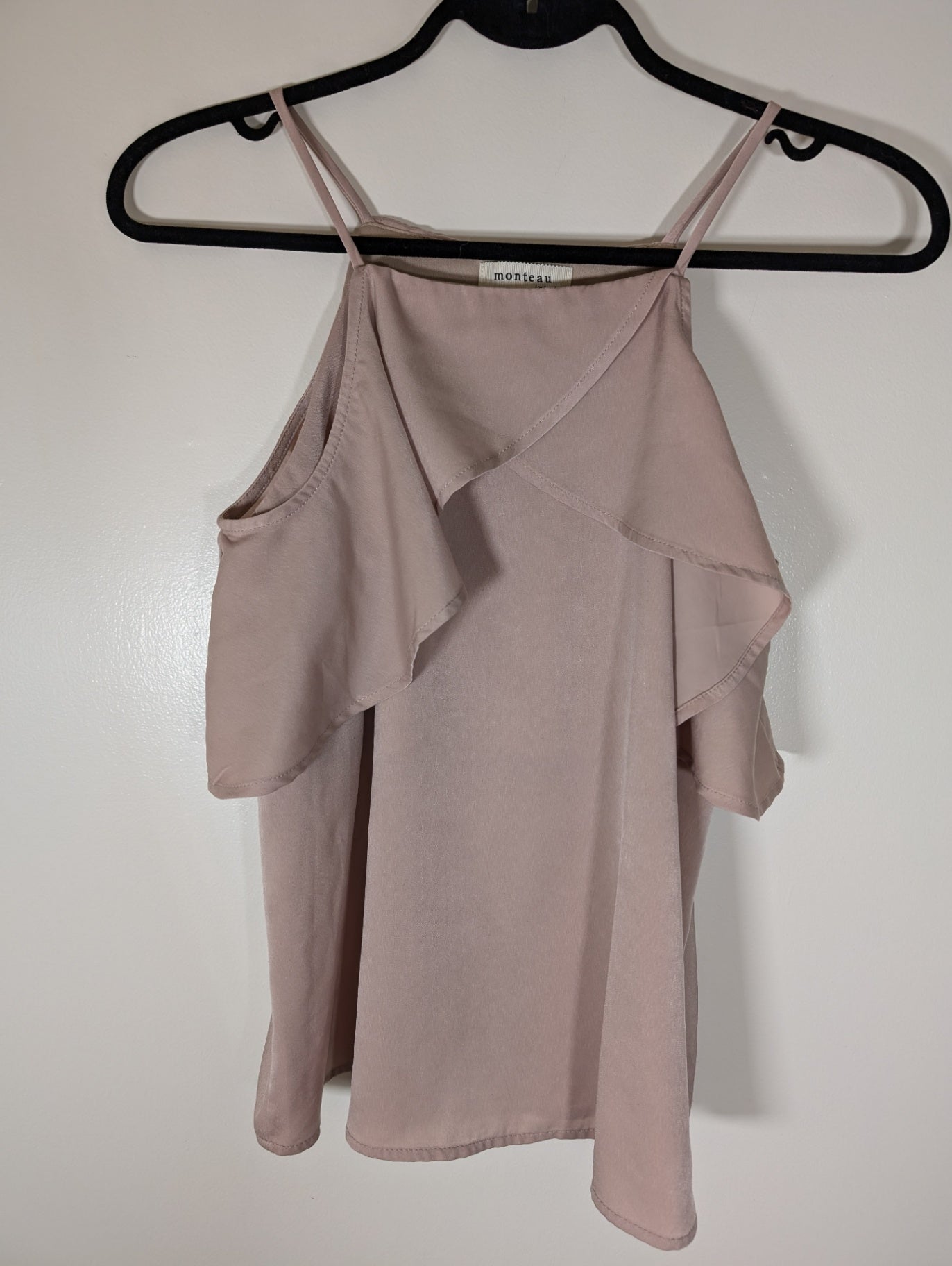 Monteau off-the-shoulder blush blouse - Small