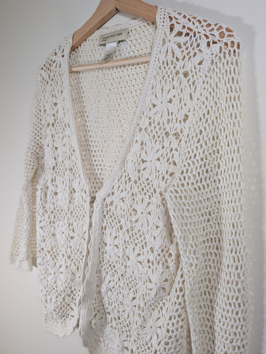 Jones New York crochet cardigan - Large