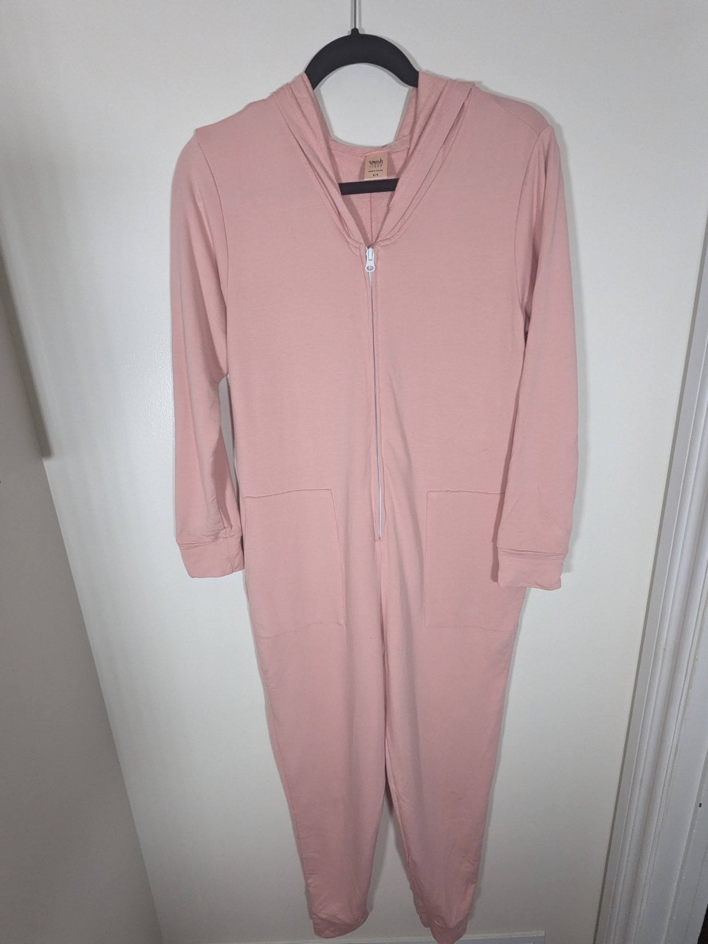 Smash+Tess pink sweatshirt jumpsuit - Medium (Minor Flaw)