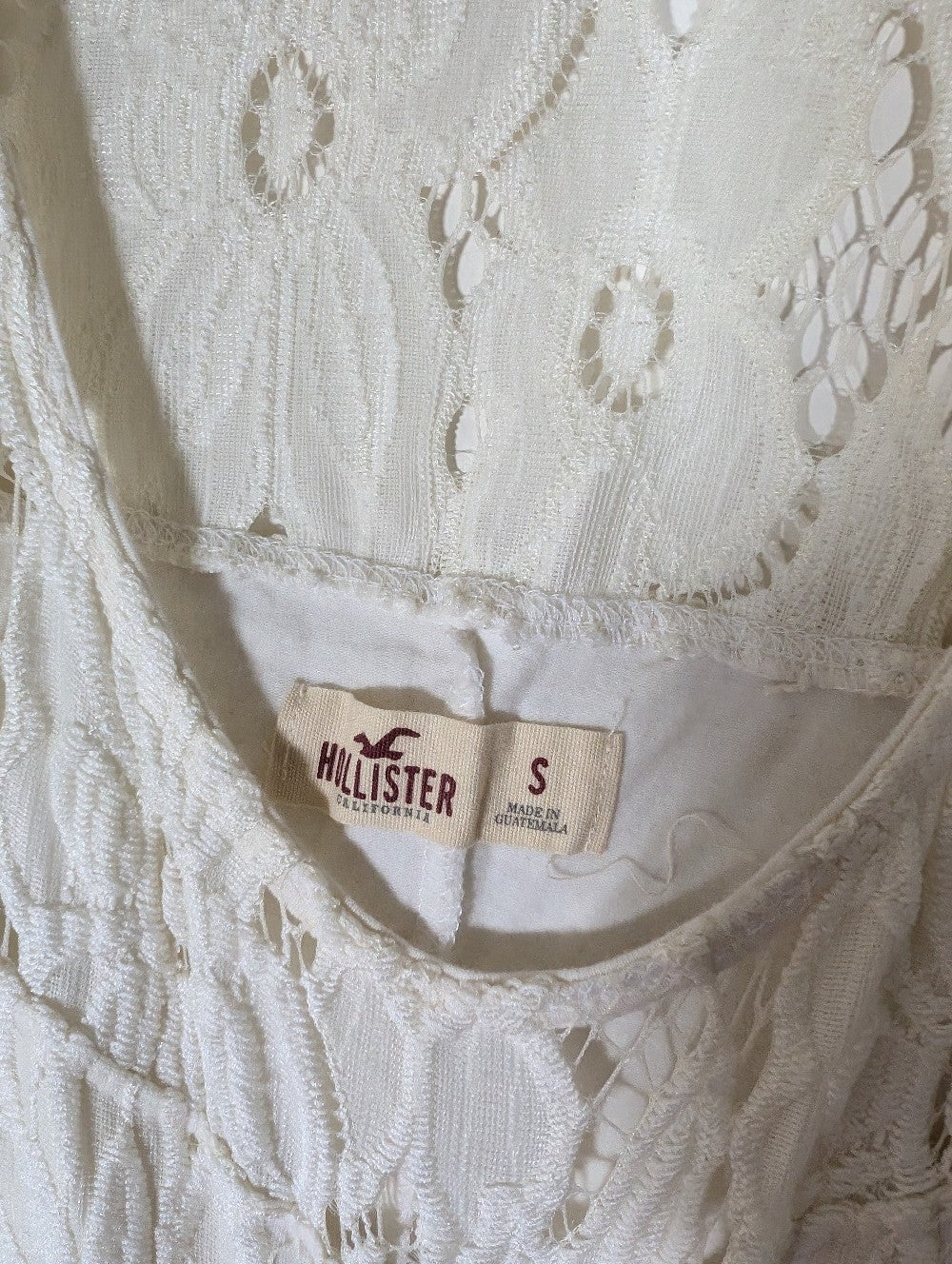 Hollister floral lace dress - small