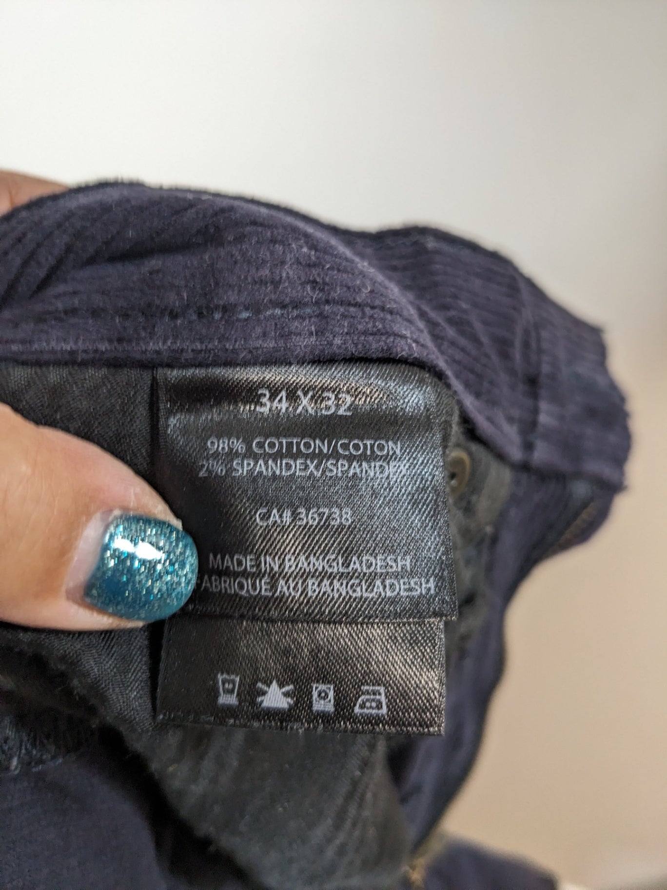 Haggar men's corduroy pants - SZ 34X32