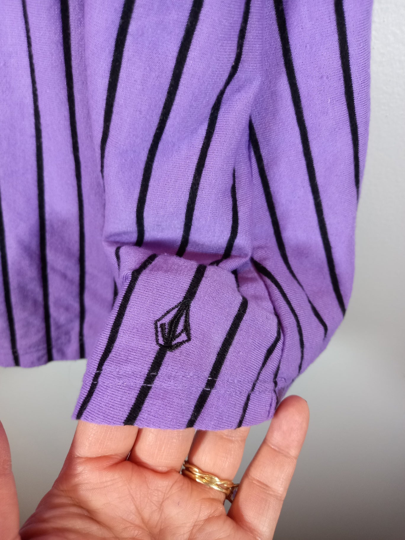 Volcom purple striped dress - Small