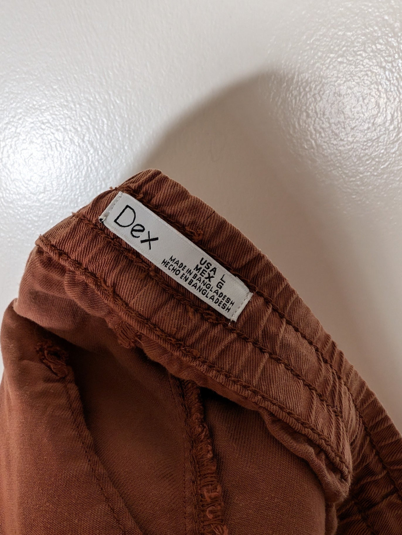 Dex tencel rust pants - Large