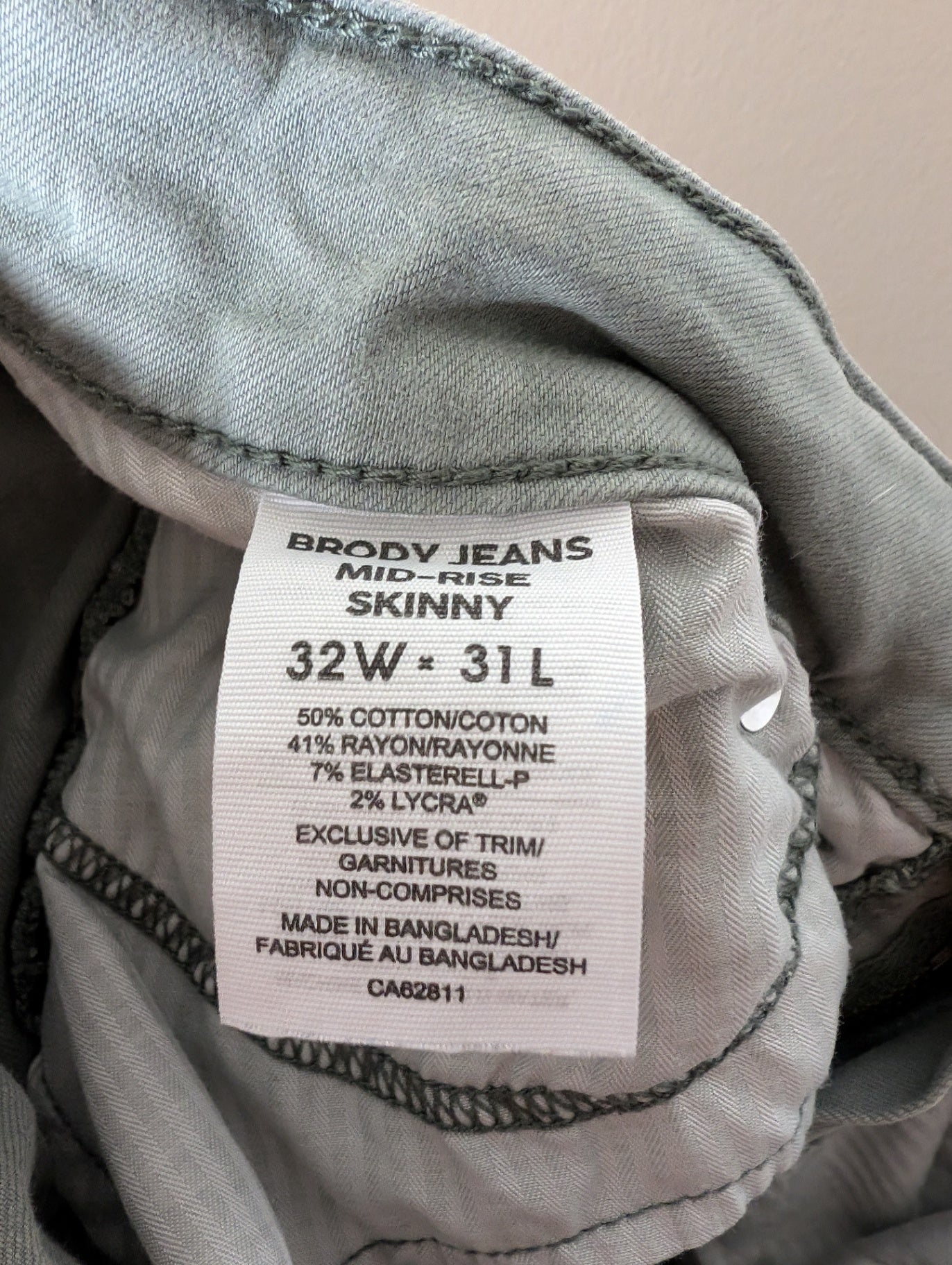 Brody Jeans mid-rise skinny - 32W X 31L