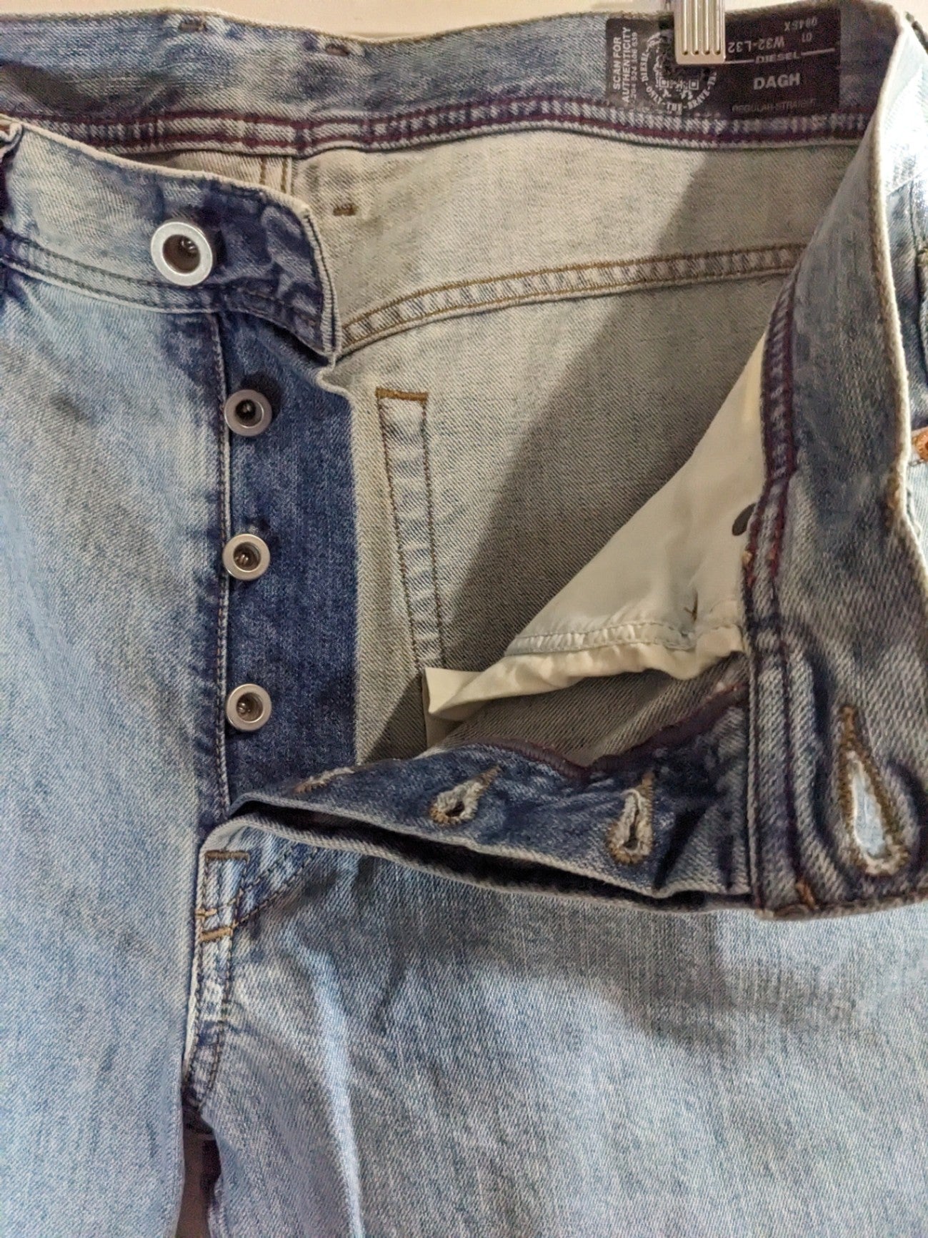 Diesel Dagh men's regular straight jeans - 32x32