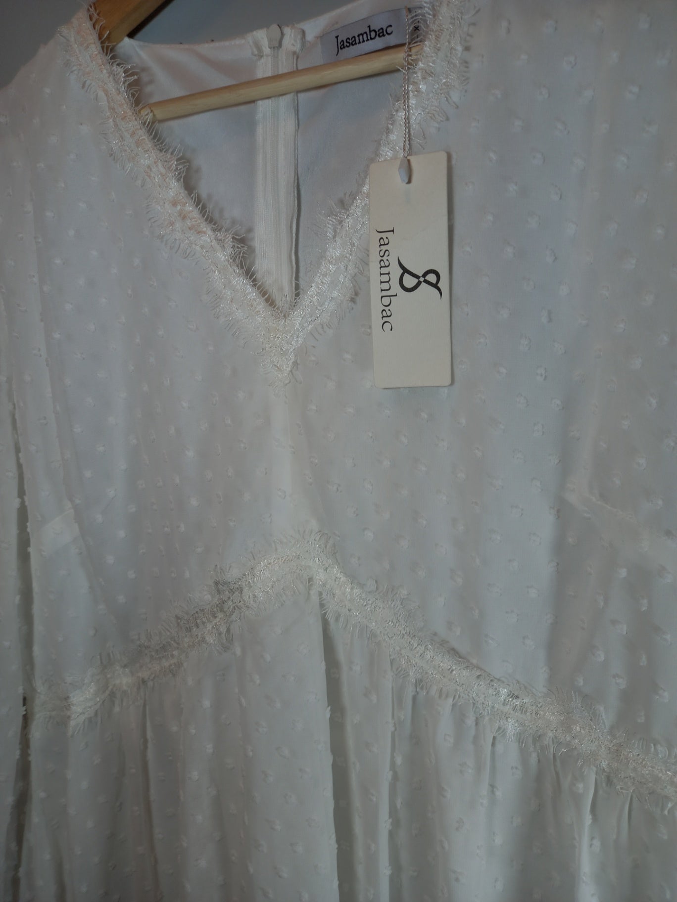 NWT Jasambac white long sleeve dress - XL