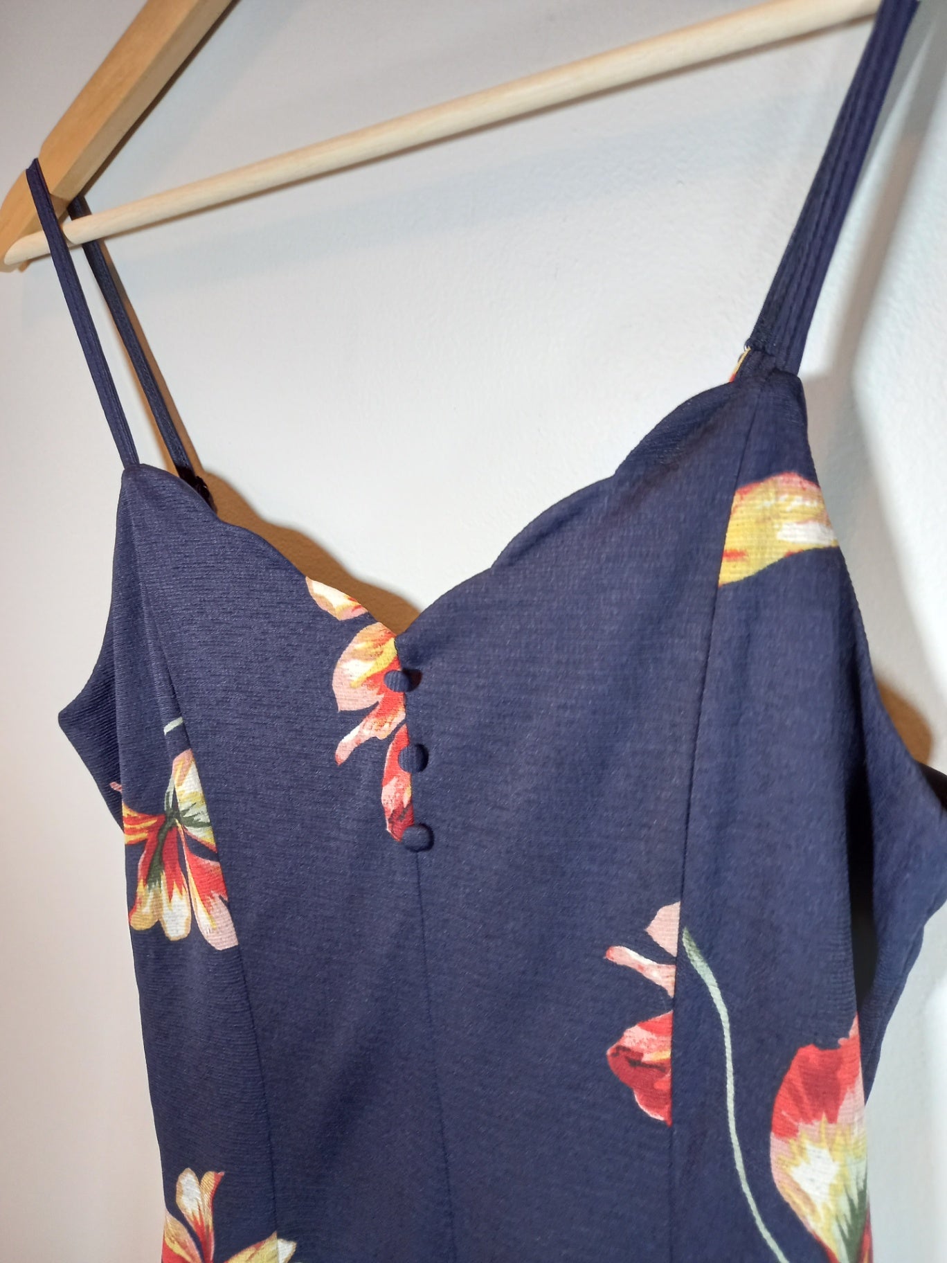 Kismet navy floral dress - appears small