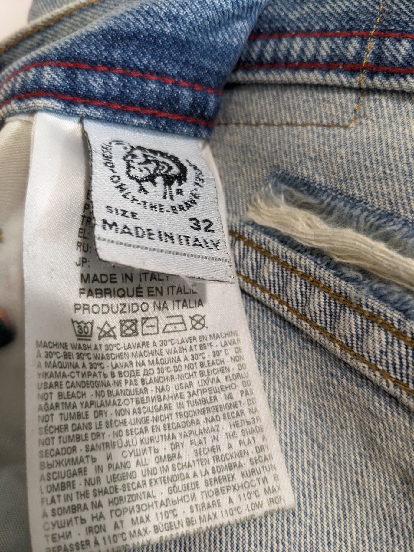 Diesel Dagh men's regular straight jeans - 32x32