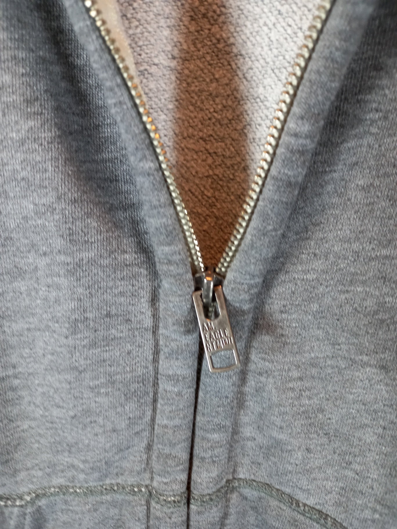 American Eagle grey zip up - Small