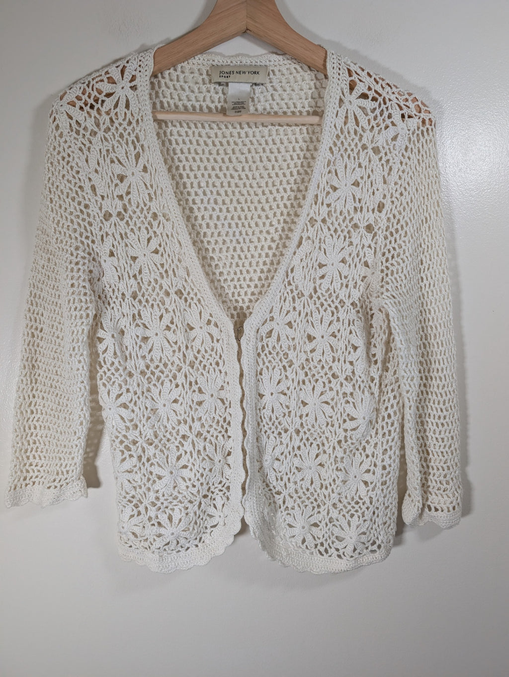 Jones New York crochet cardigan - Large
