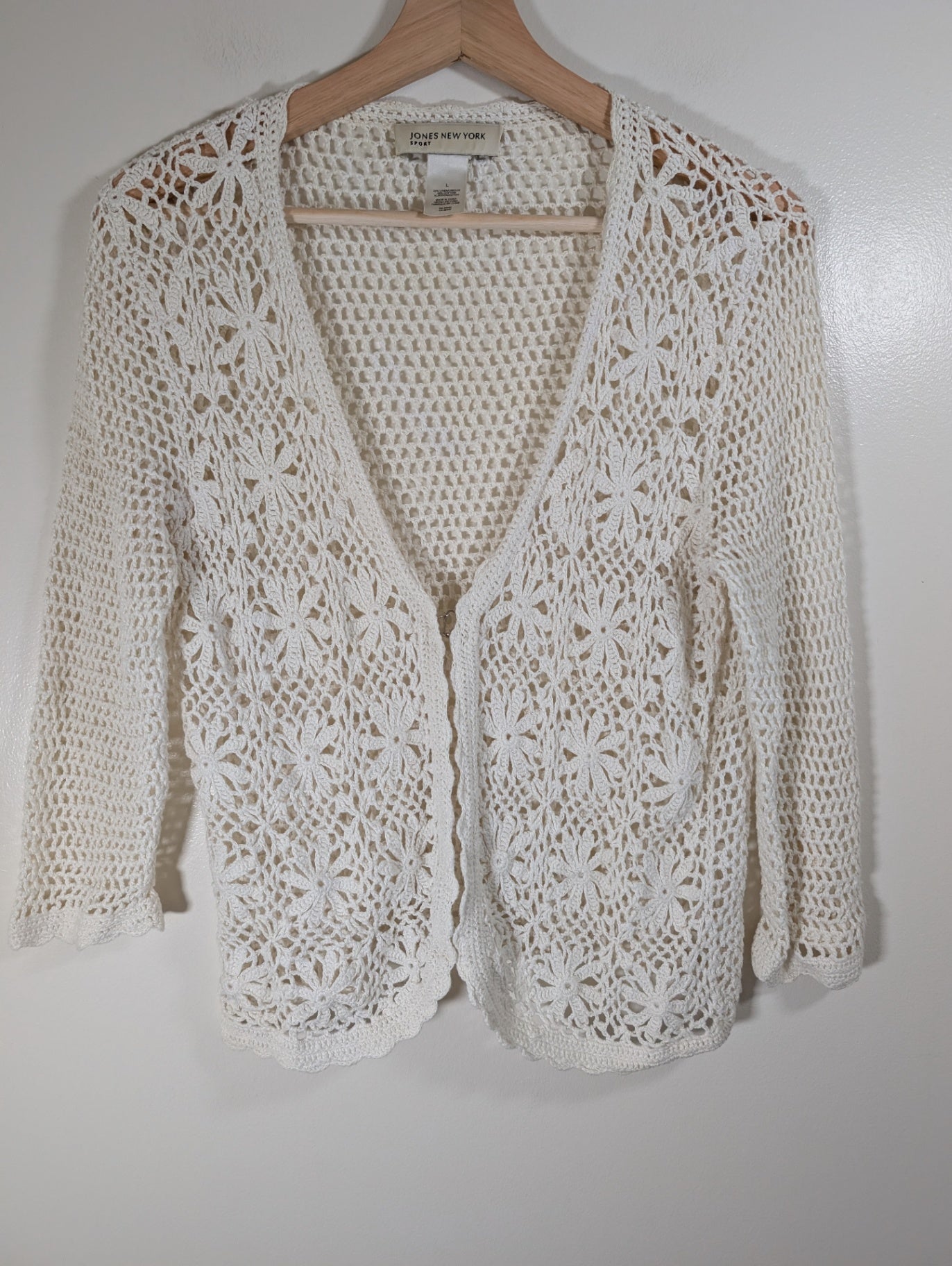 Jones New York crochet cardigan - Large