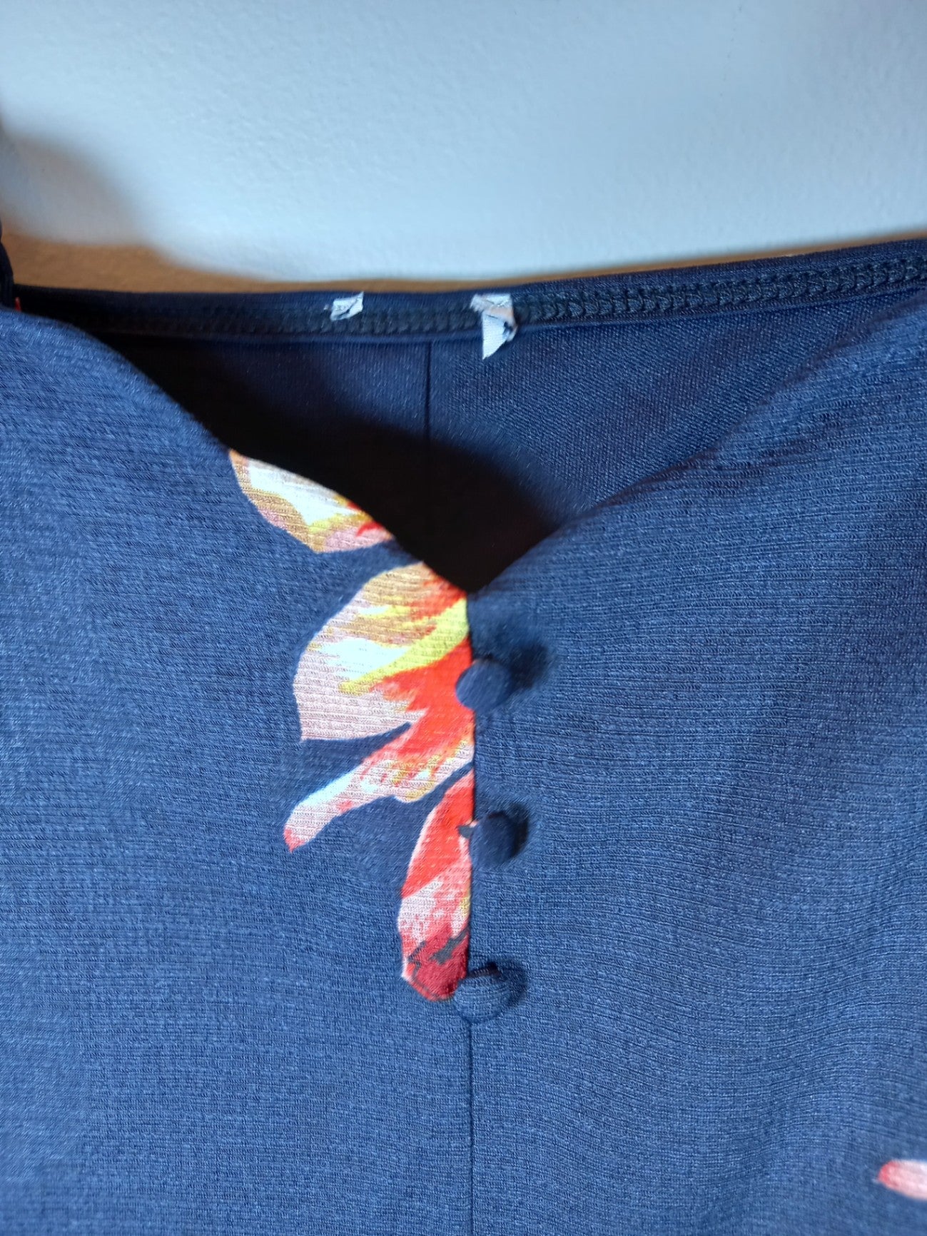 Kismet navy floral dress - appears small