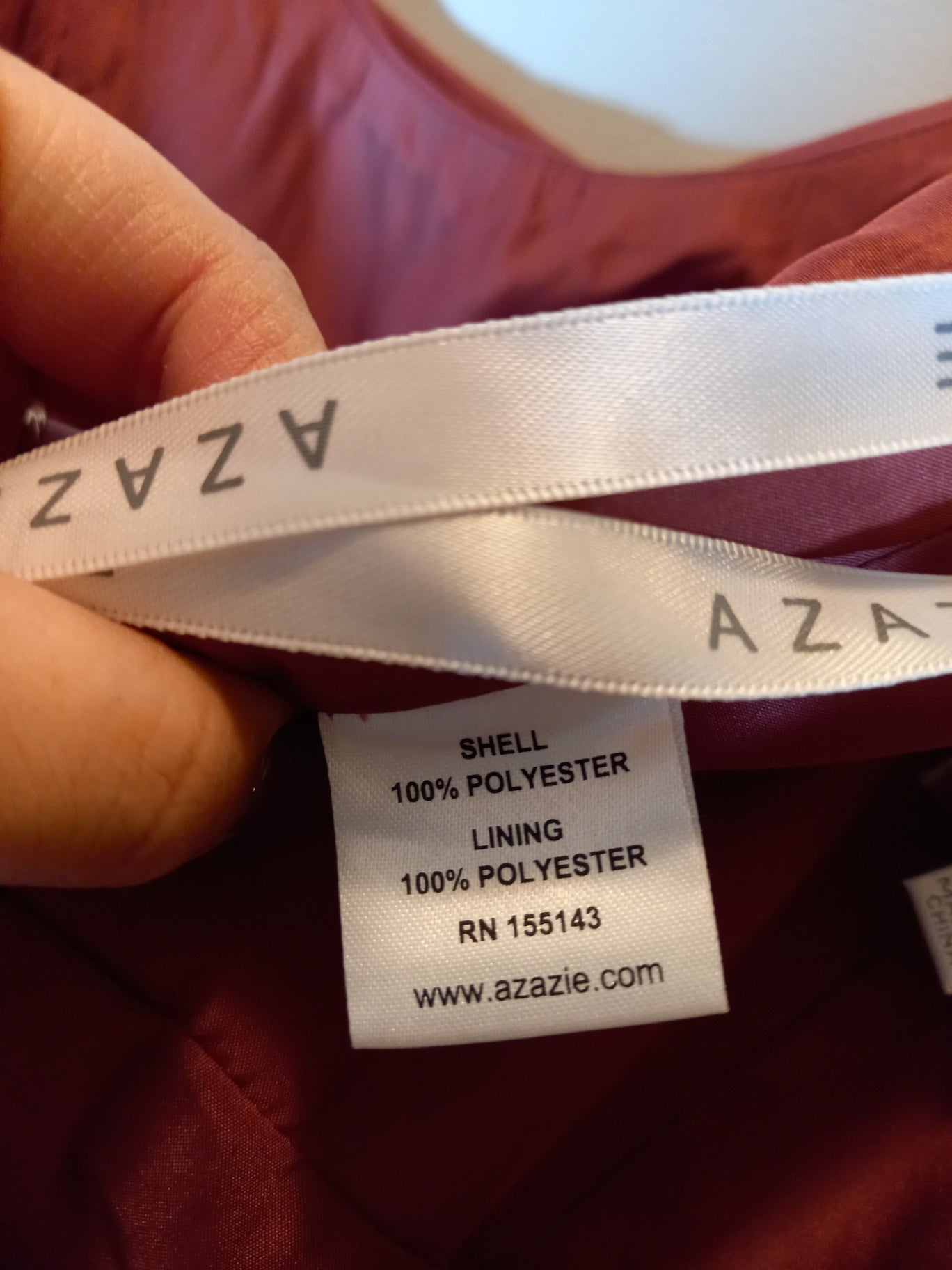 NWT Azazie a-line chiffon formal dress - SZ 10