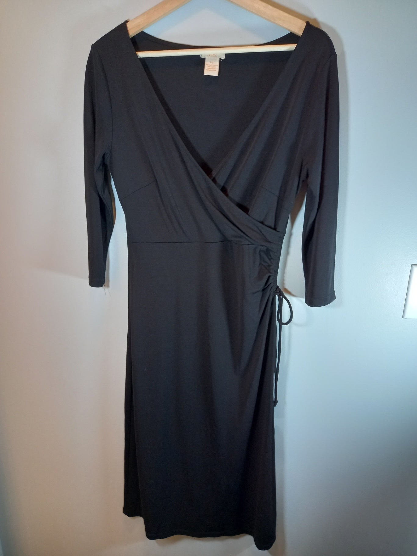 Joe Fresh black 3/4 sleeve dress - Small