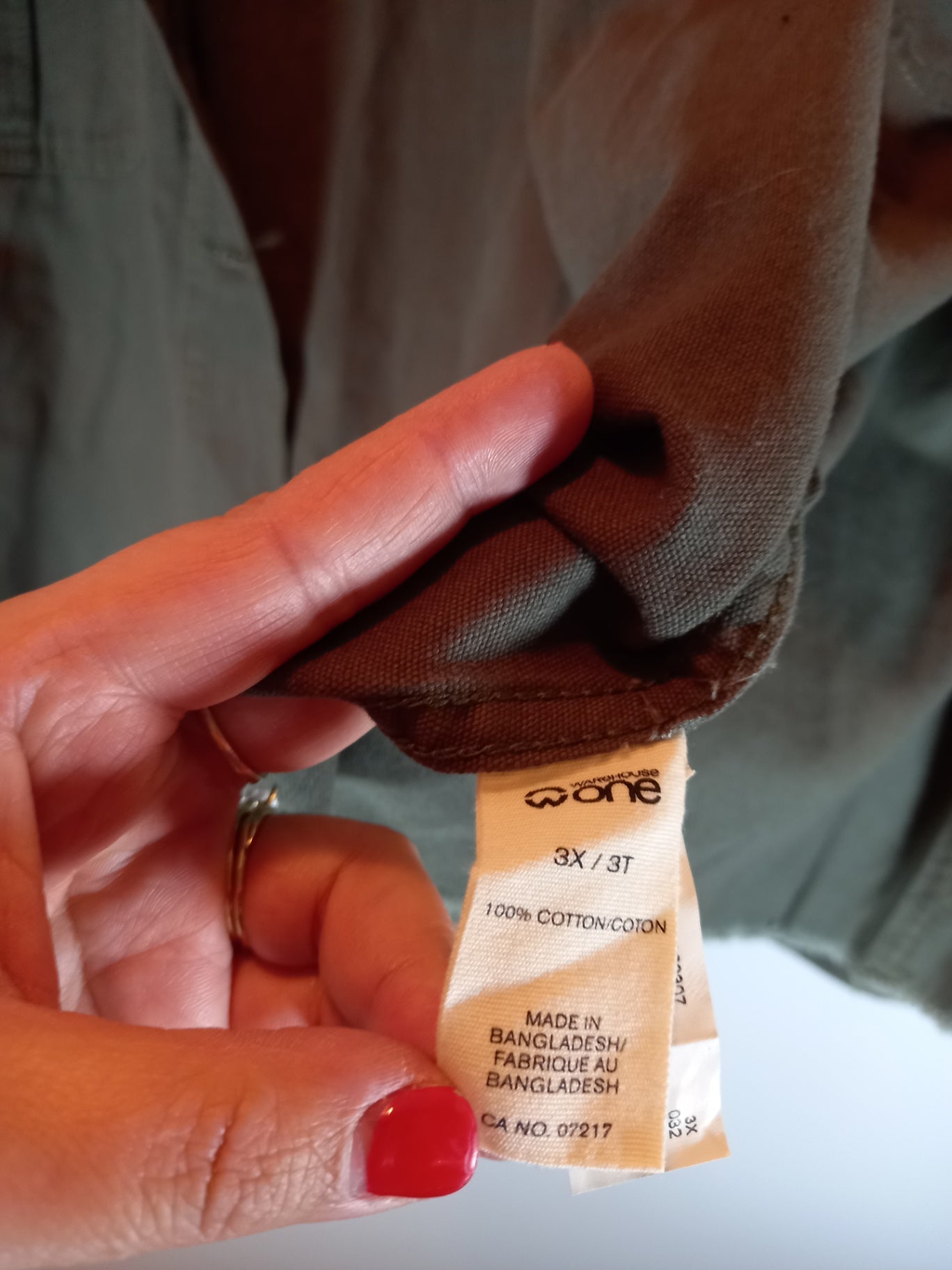 NWT Warehouse One green jacket - 3XL