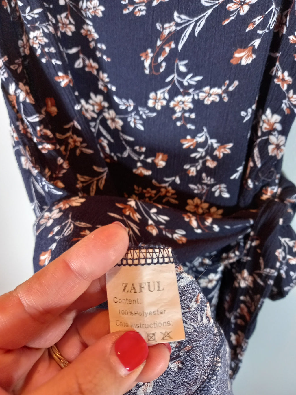 Zaful floral long cami - Sz 6