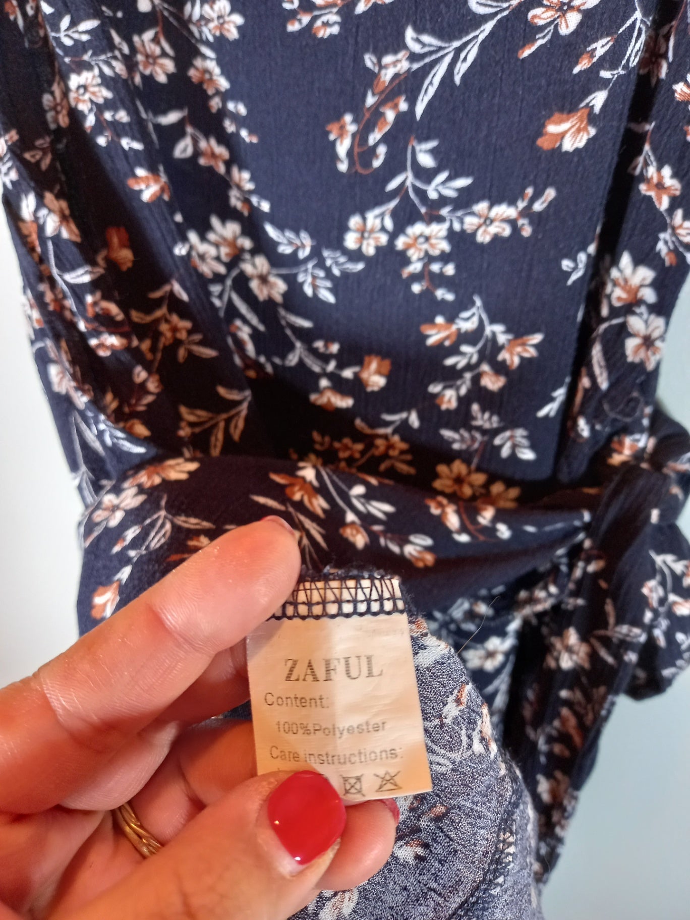Zaful floral long cami - Sz 6