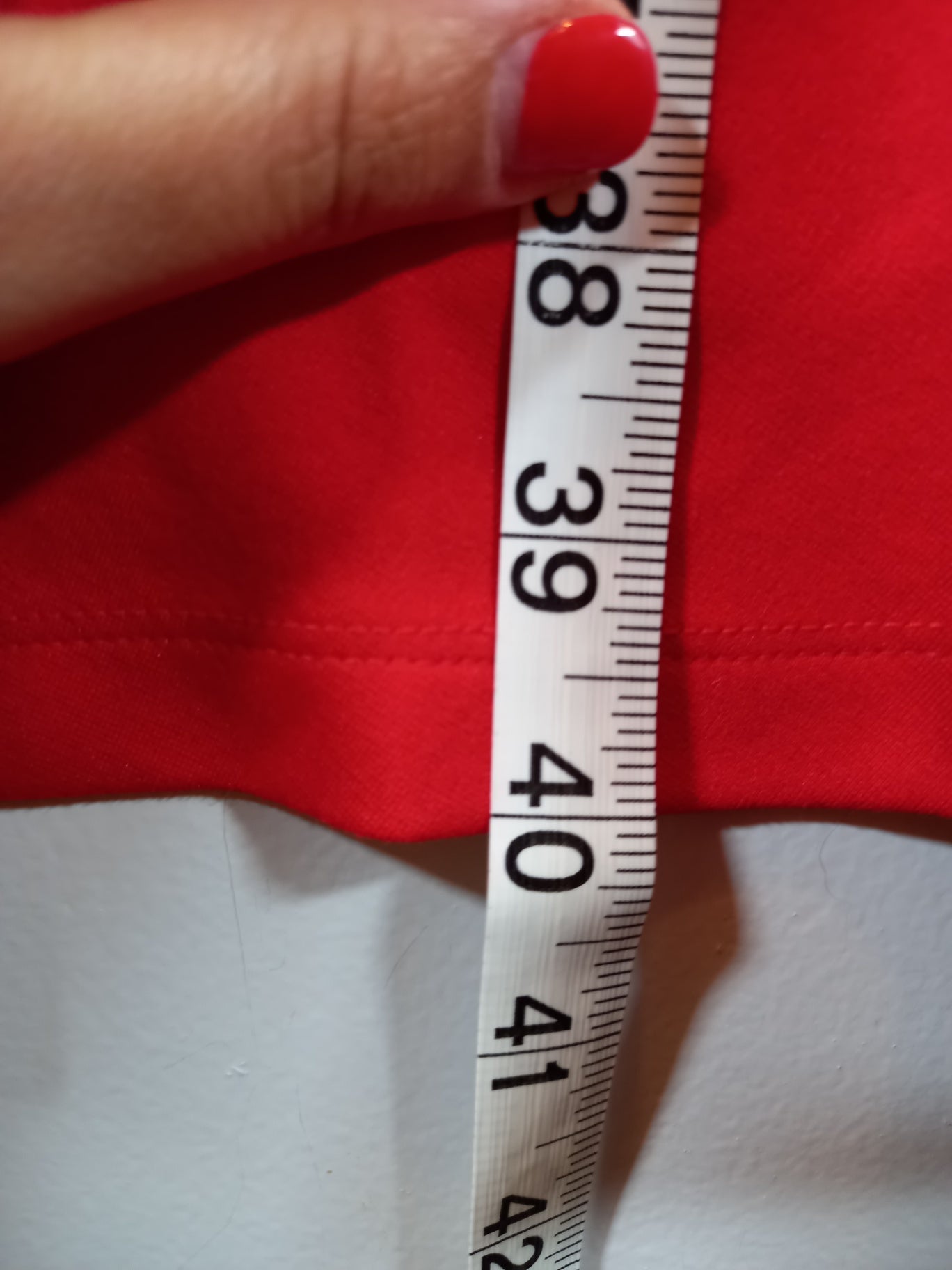 Loft Red Ponte Flounce Flair Dress - SZ 14