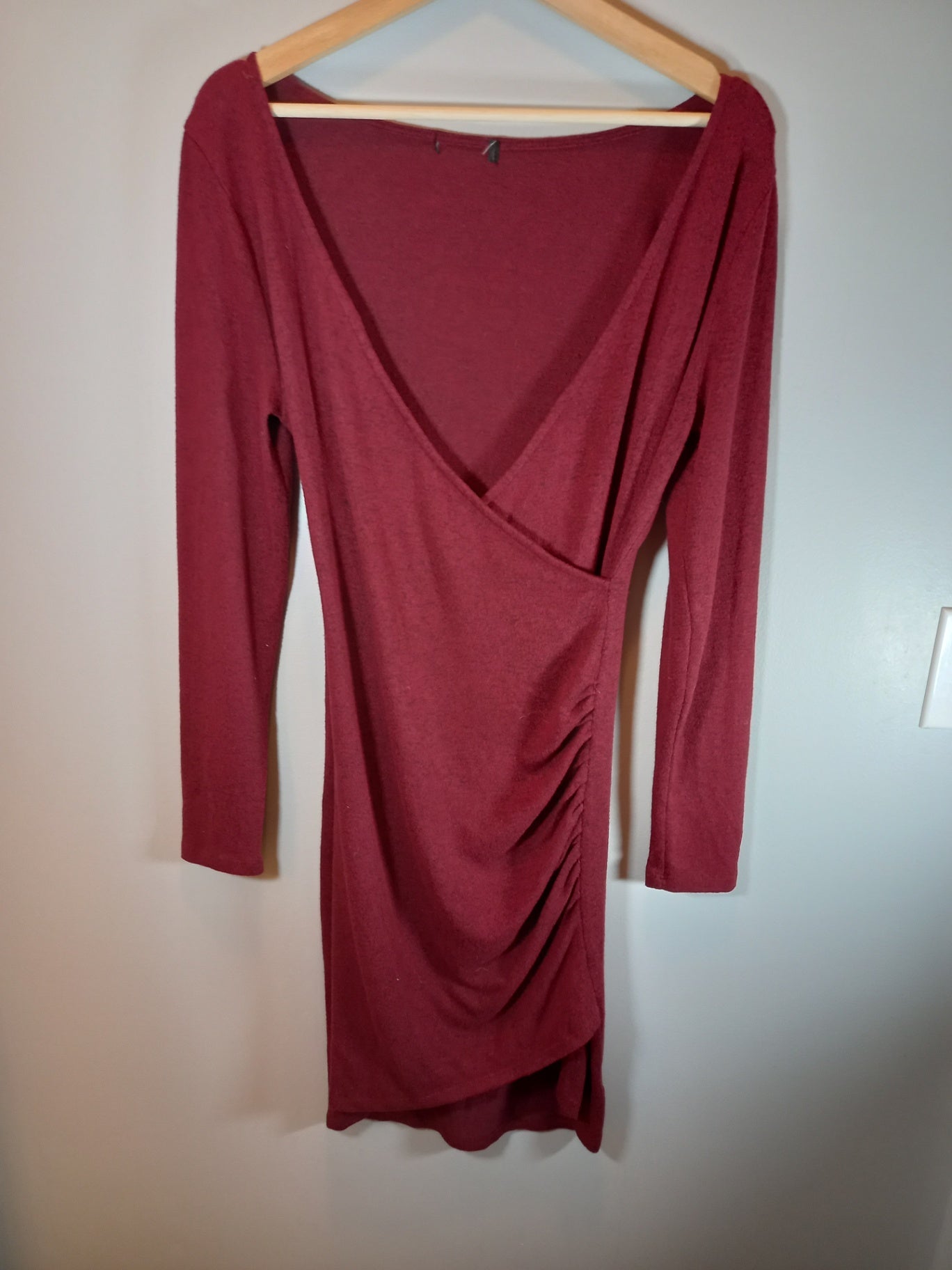 No label maroon dress - Medium