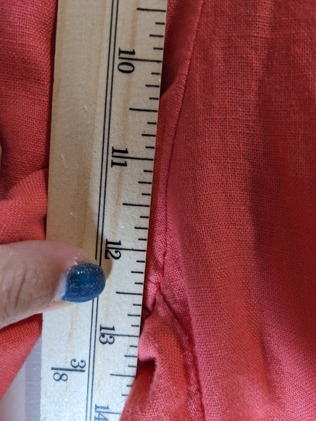 Abercrombie & Fitch coral linen pants - XS
