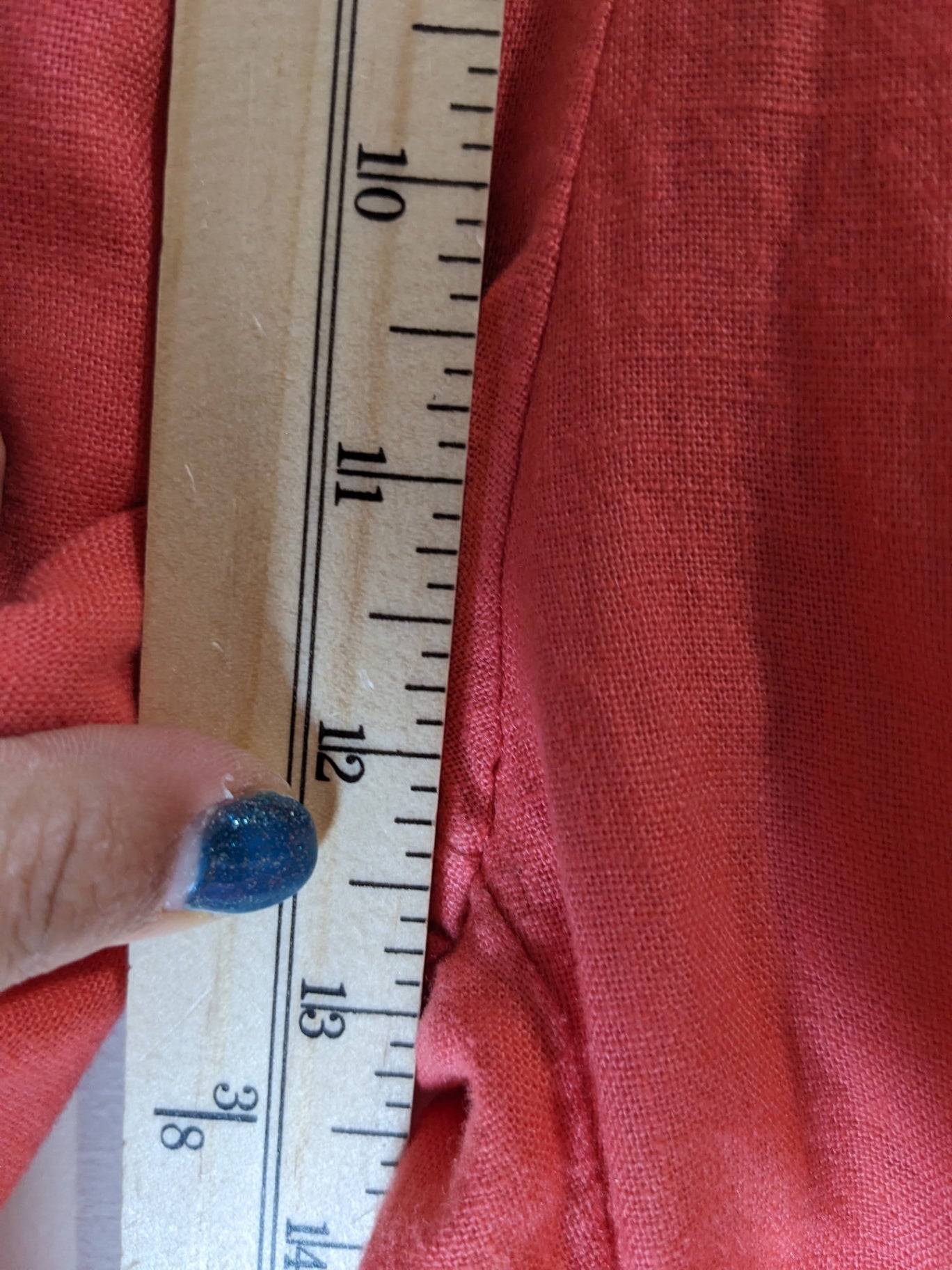 Abercrombie & Fitch coral linen pants - XS