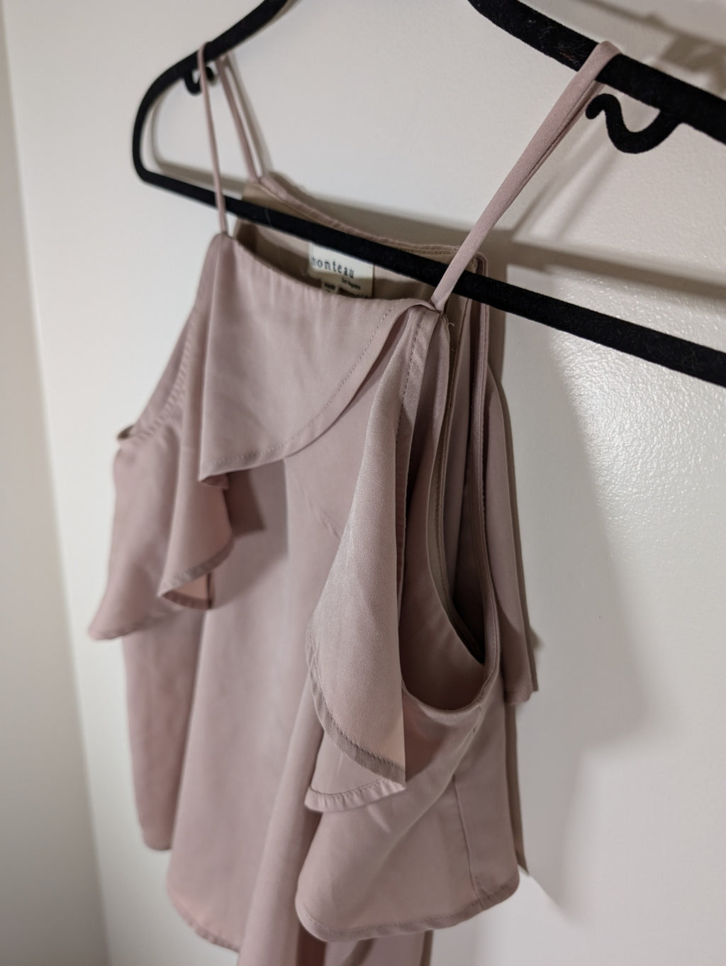 Monteau off-the-shoulder blush blouse - Small