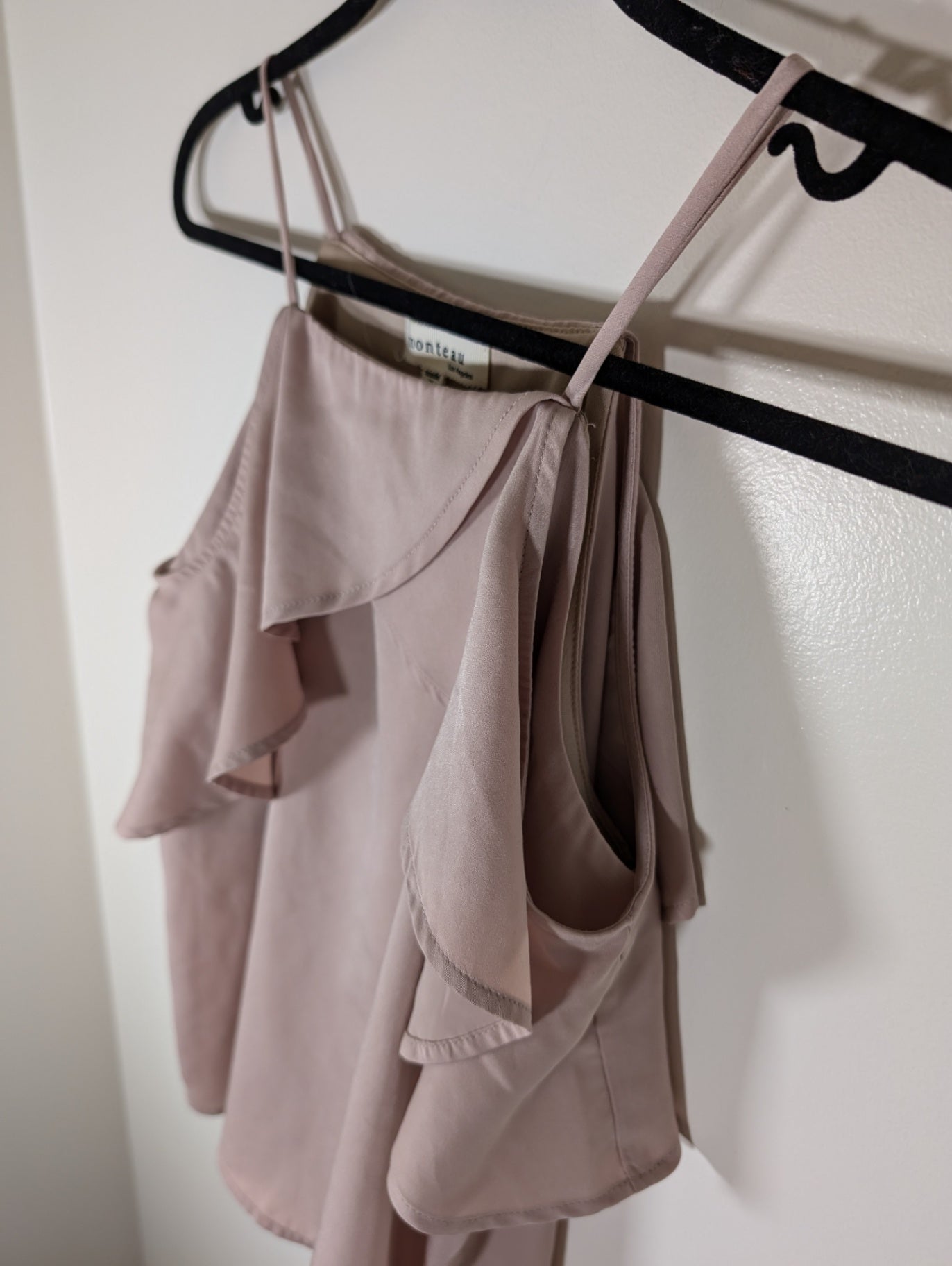 Monteau off-the-shoulder blush blouse - Small