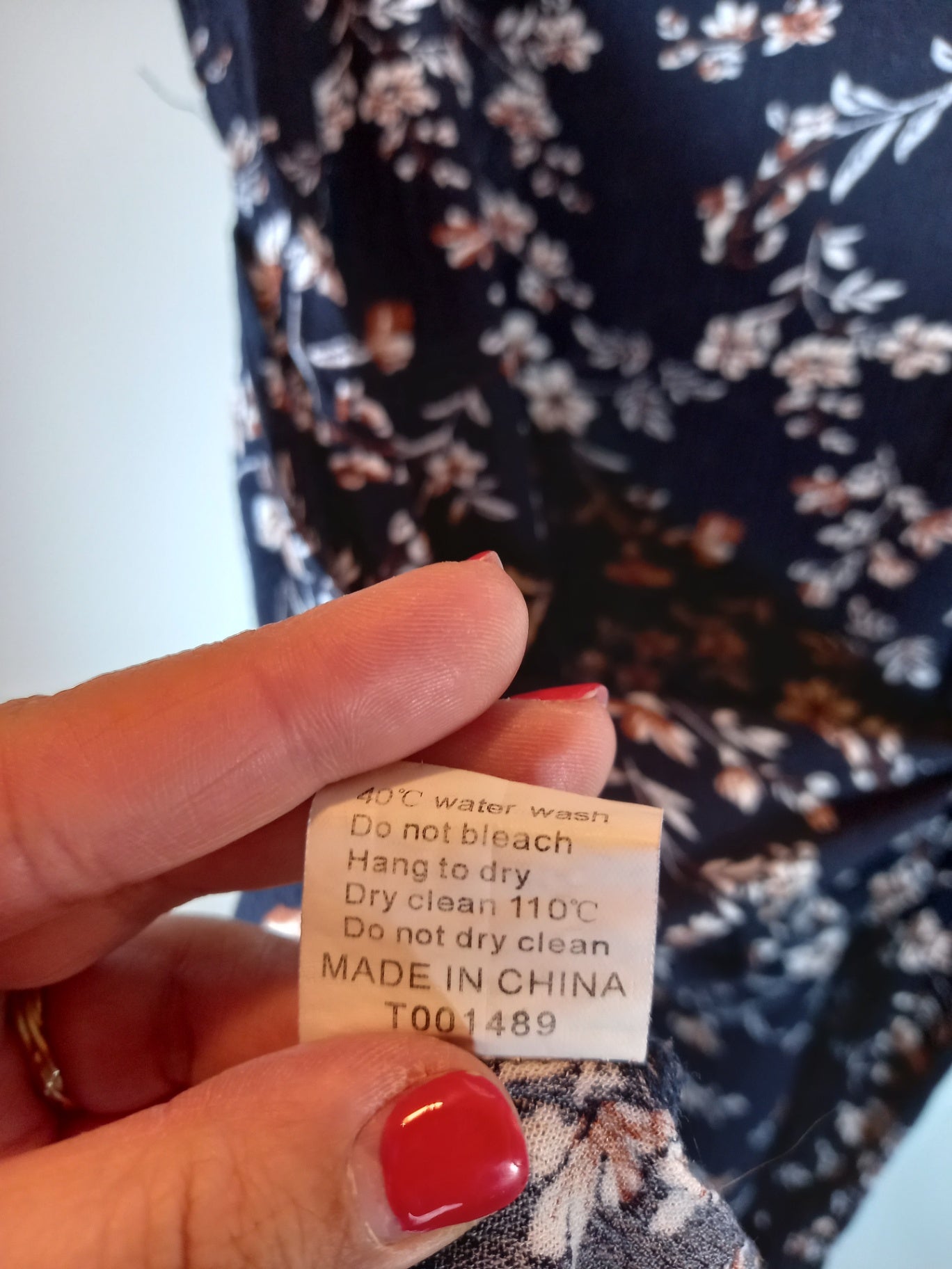Zaful floral long cami - Sz 6