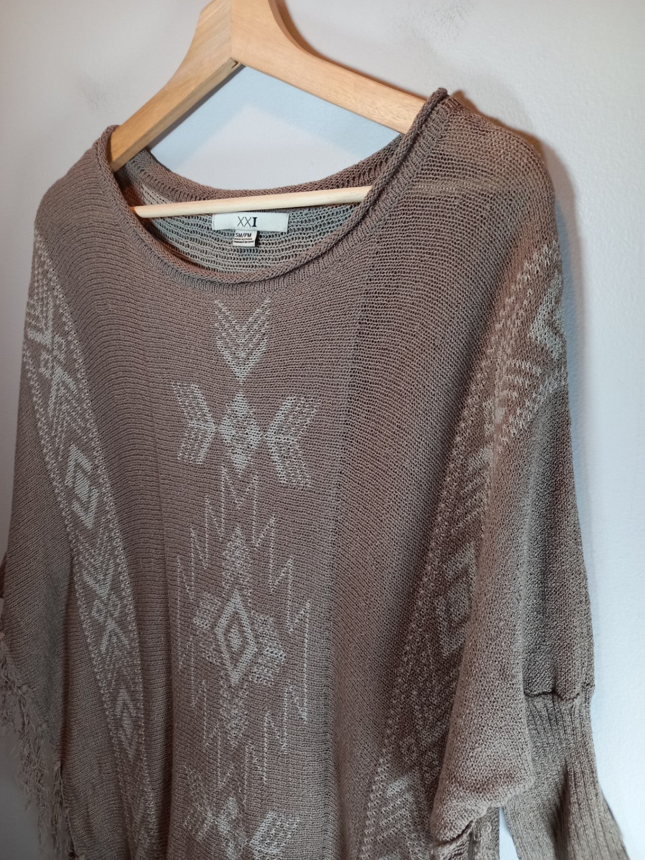 XXI Poncho Style Pullover - Small